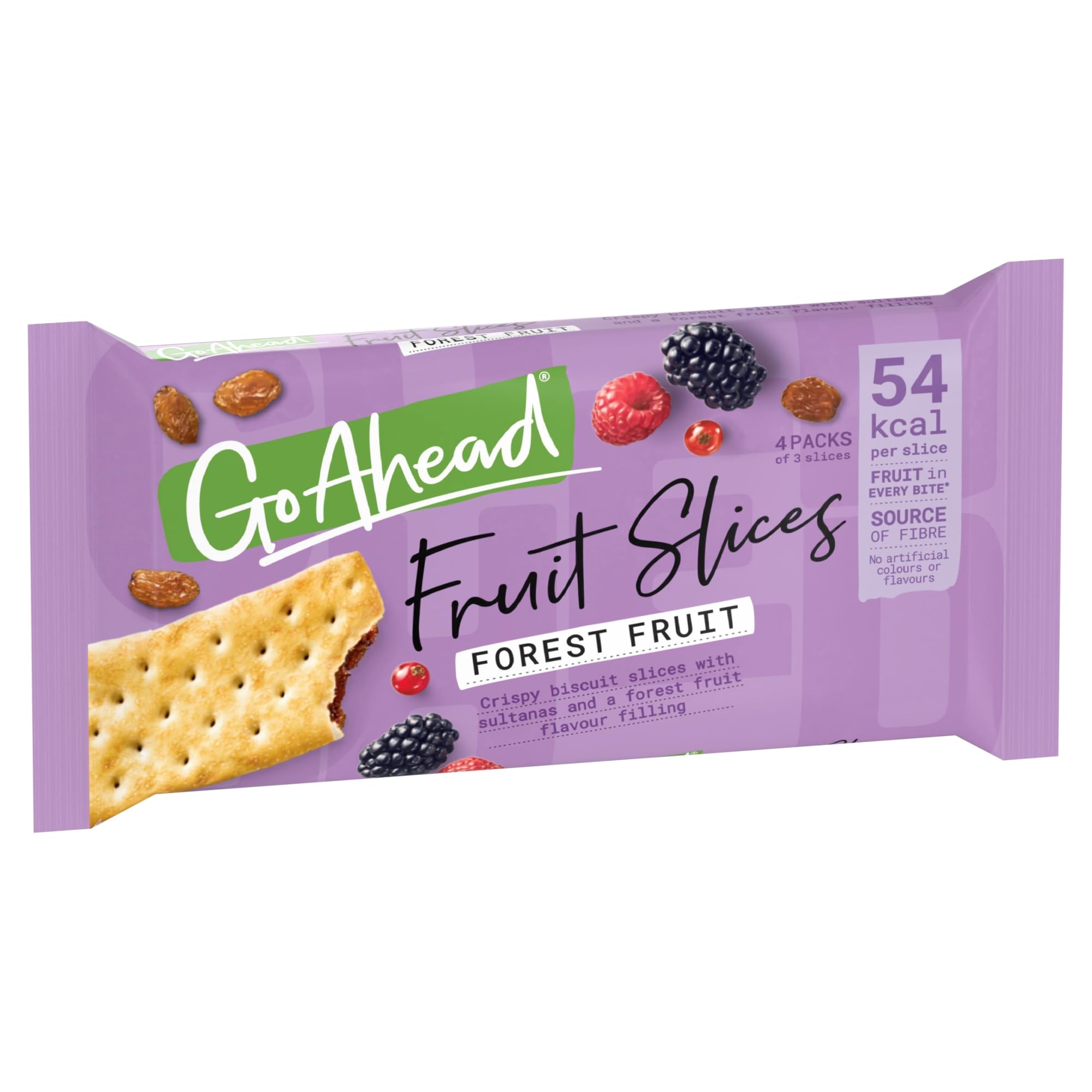 Go Ahead Forest Fruit Crispy Fruit Slice 4 Snack Bars, 174 g 5
