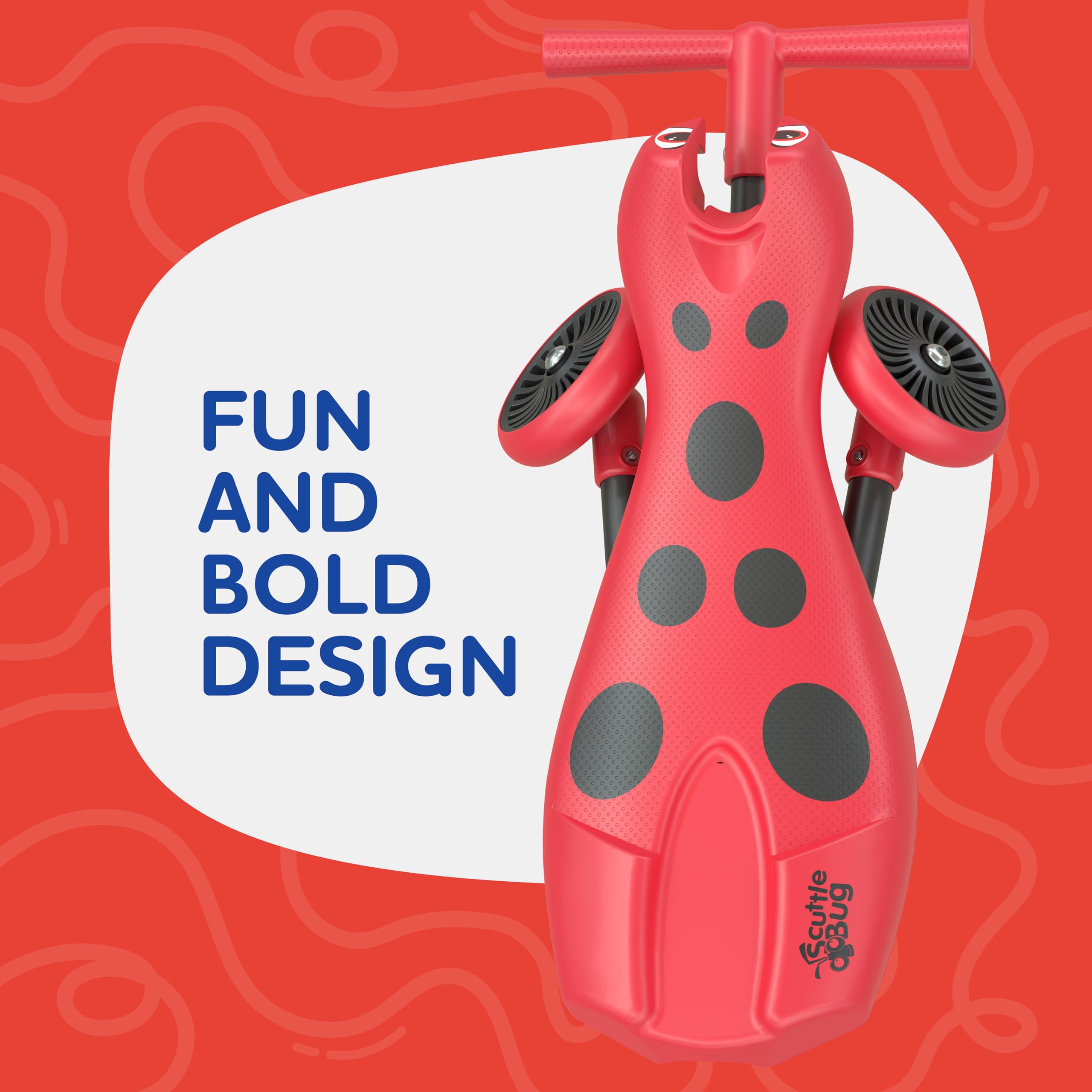 Scuttlebug 3-Wheel Foldable Ride-On Tricycle - Beetle Trike for 1-3 Year Olds 5