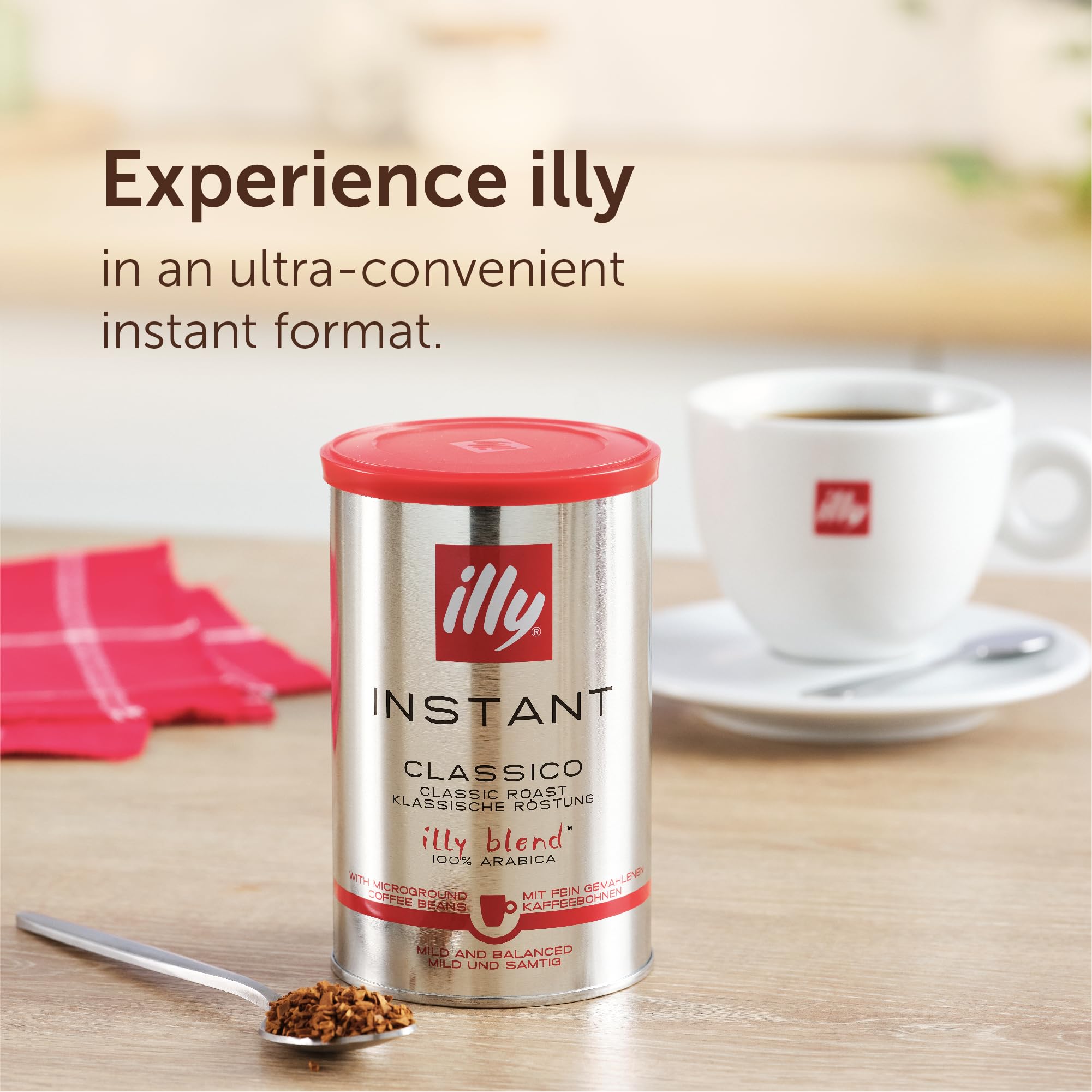illy Decaffeinated Instant Coffee, Medium Roast, 100% Arabica, 6 x 95g 5