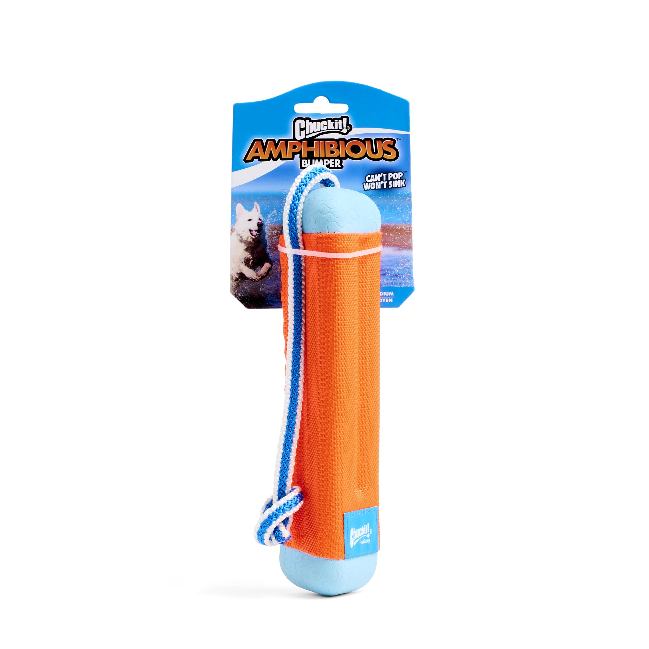 Chuckit! Amphibious Bumper Dog Toy - Medium Size, Water-Friendly Fetch Toy | Floats | Lightweight 5