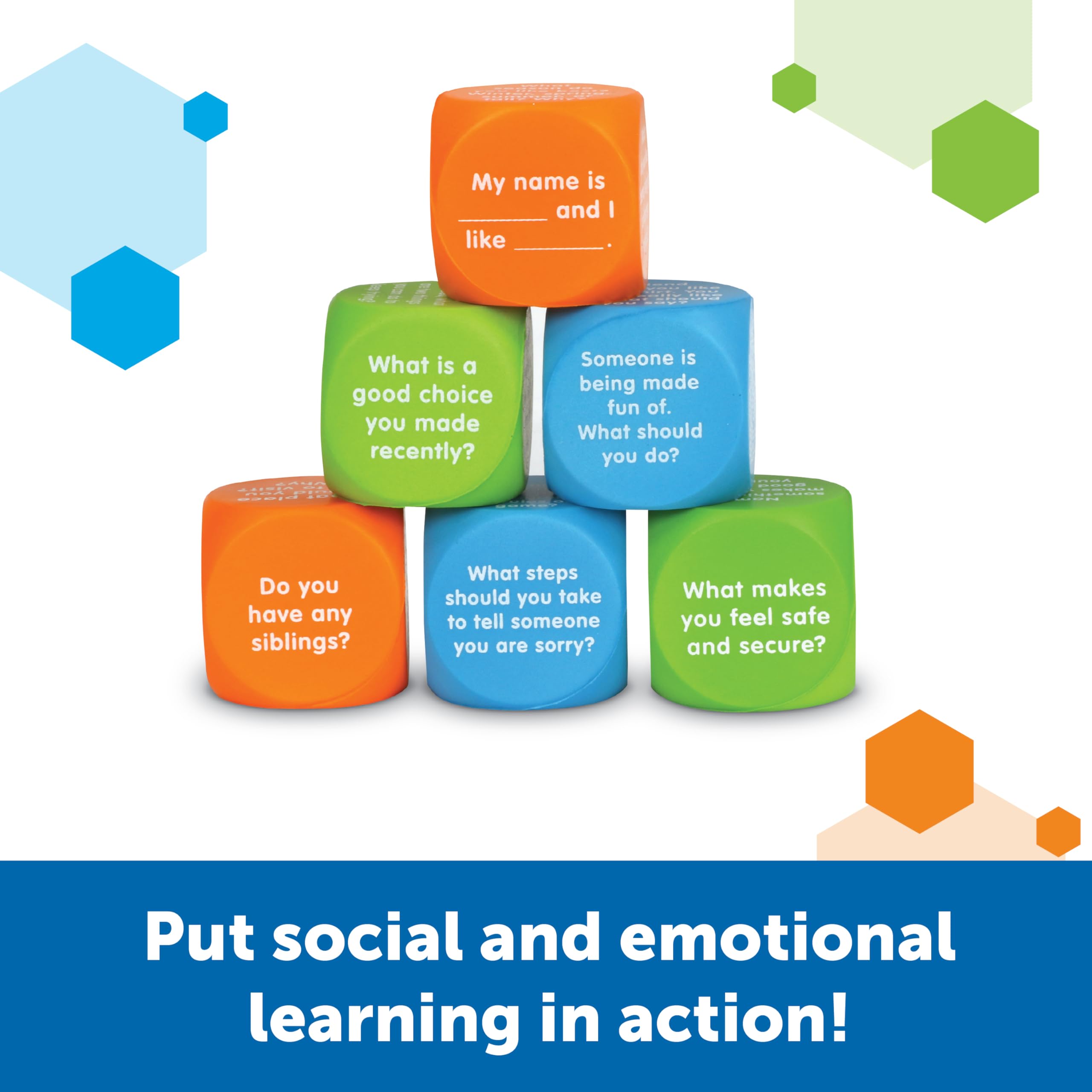 Learning Resources Let’s Talk SEL Cubes - Educational Social-Emotional Learning Game for Kids Ages 5-9 11