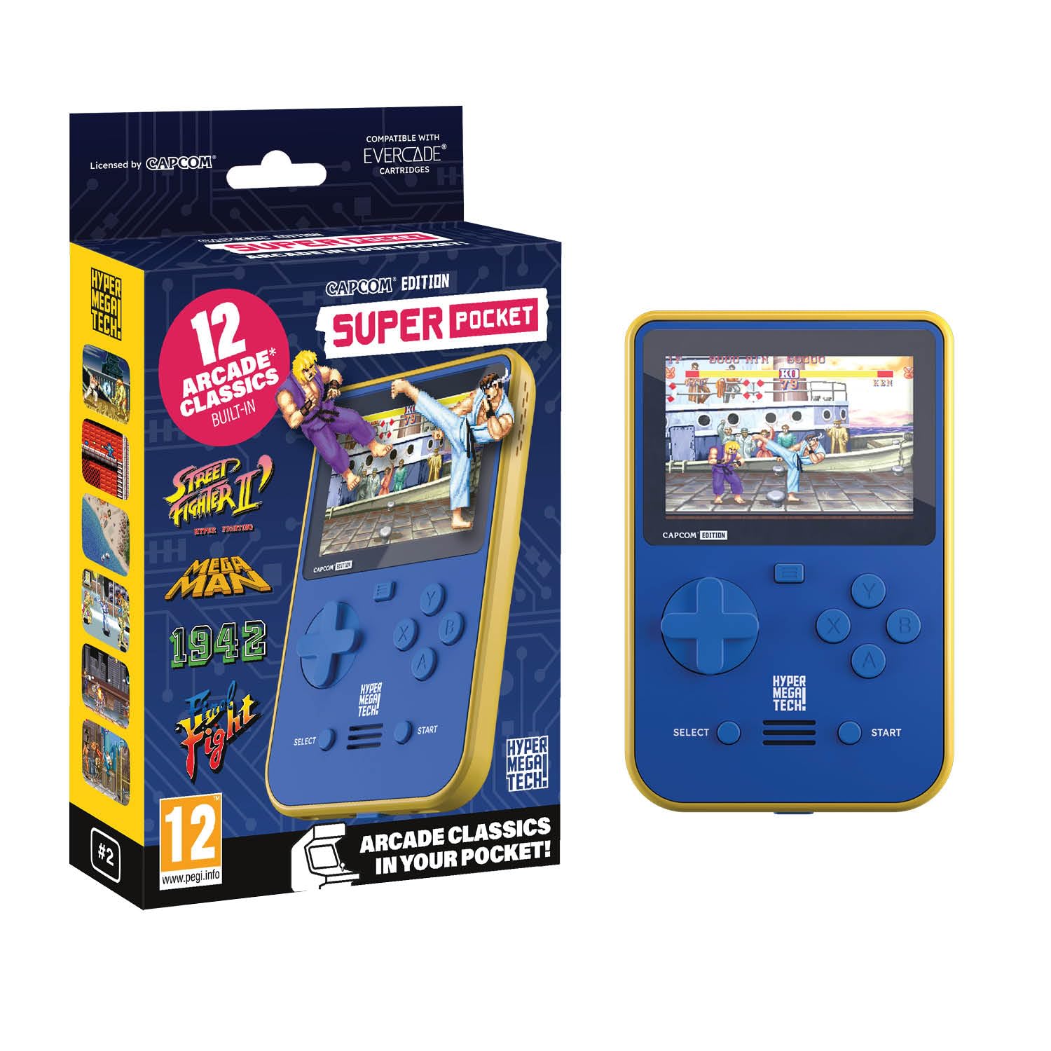 Evercade Capcom Super Pocket - Portable Arcade Gaming Console 1