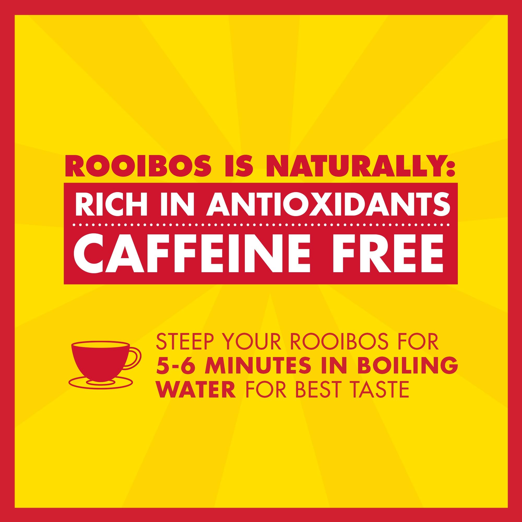 BOS Organic Rooibos Caffeine Free Tea Sachets Tin - 40 Bags, 100g | Antioxidant Support 7