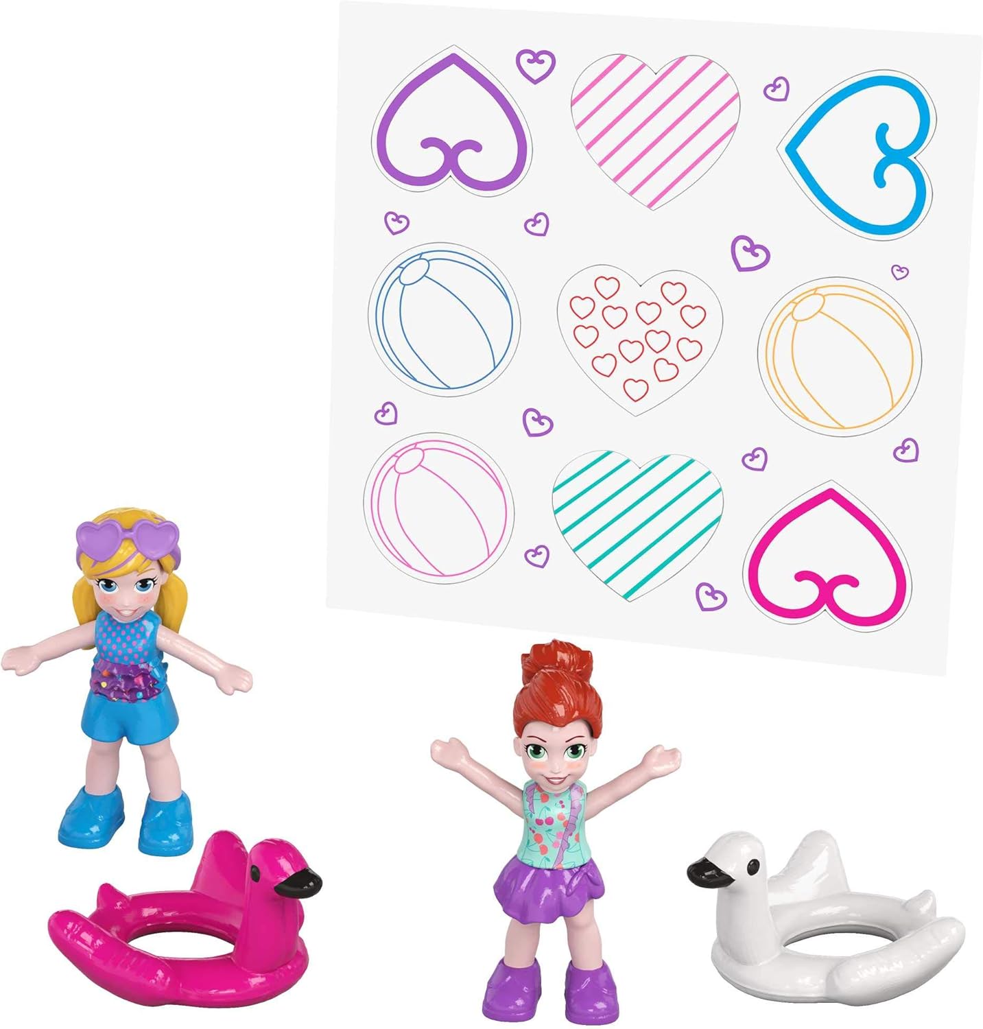 Polly Pocket Pocket World Flamingo Floatie Compact with Surprise Reveals, Micro Dolls & Accessories - Ages 4-10 7