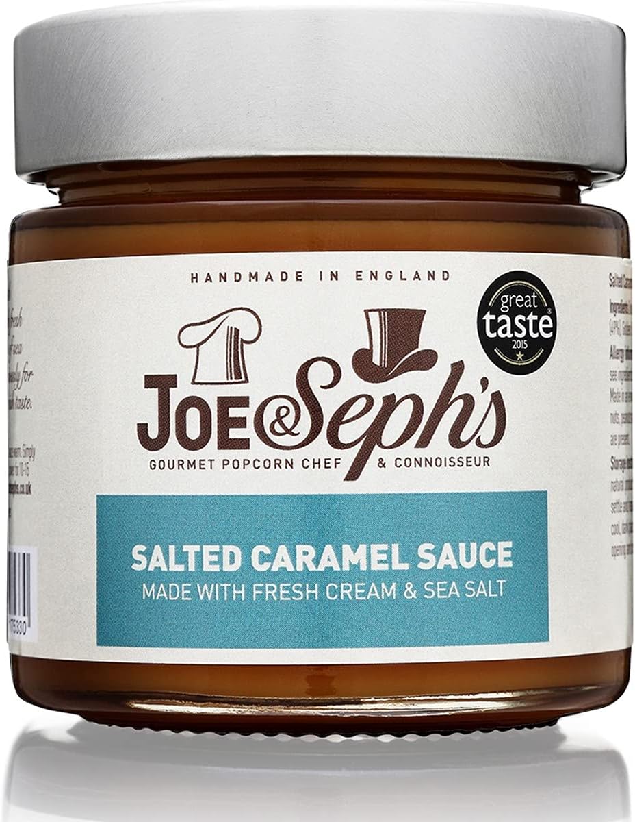 Joe &amp; Seph's Salted Caramel Dessert Sauce (230g) - Karamell-Topping für Eiscreme, Pfannkuchen und Backwaren