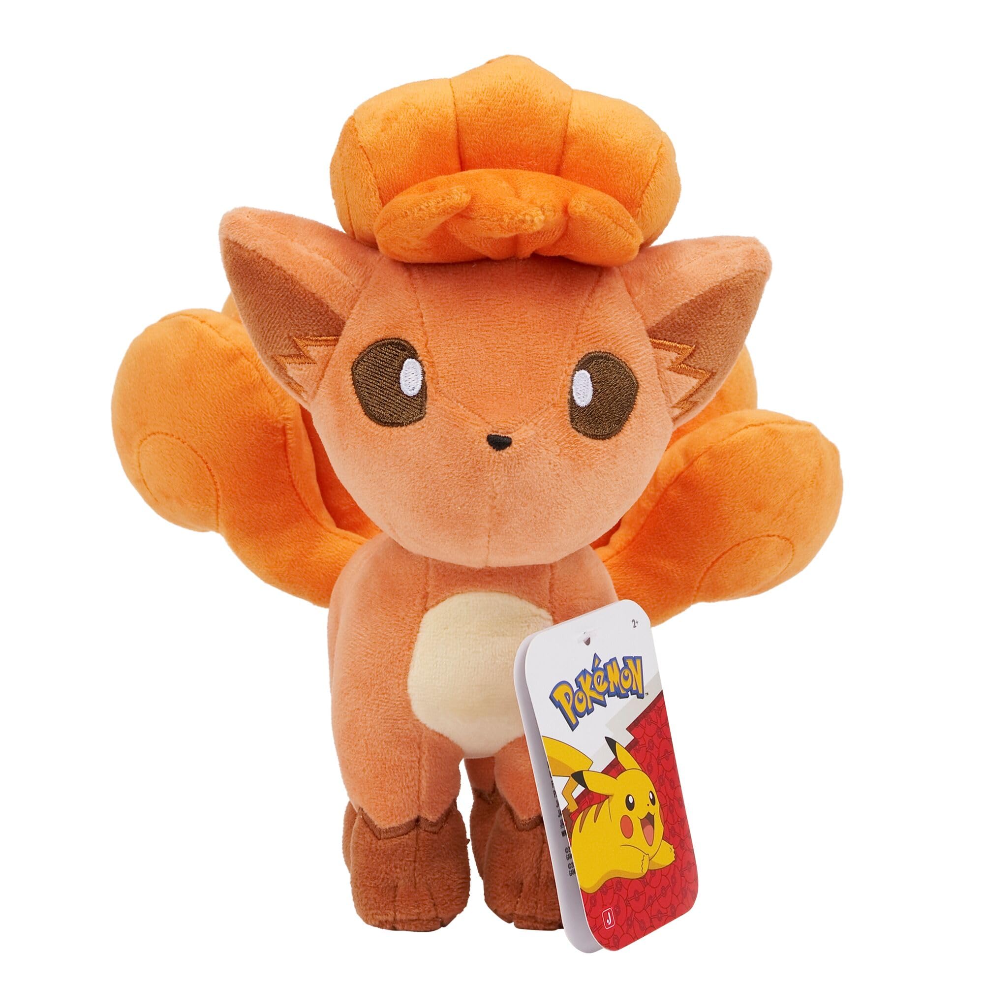 Pokémon Vulpix 8-Inch Soft Plush Toy | Authentic Details | Polyester | Orange 3
