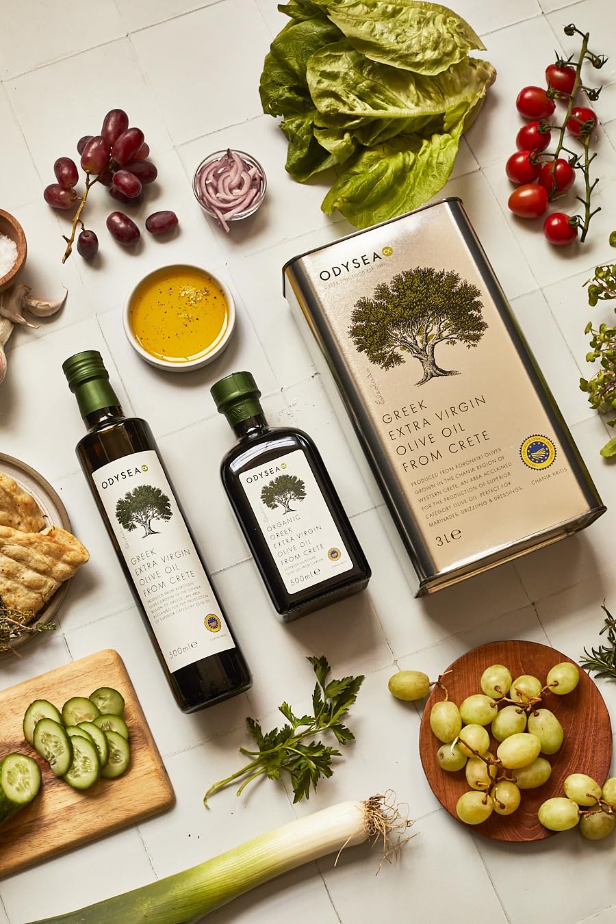 Odysea PGI Extra Virgin Olive Oil - Koroneiki Olives | Medium Strength | 500ml Glass Bottle 4