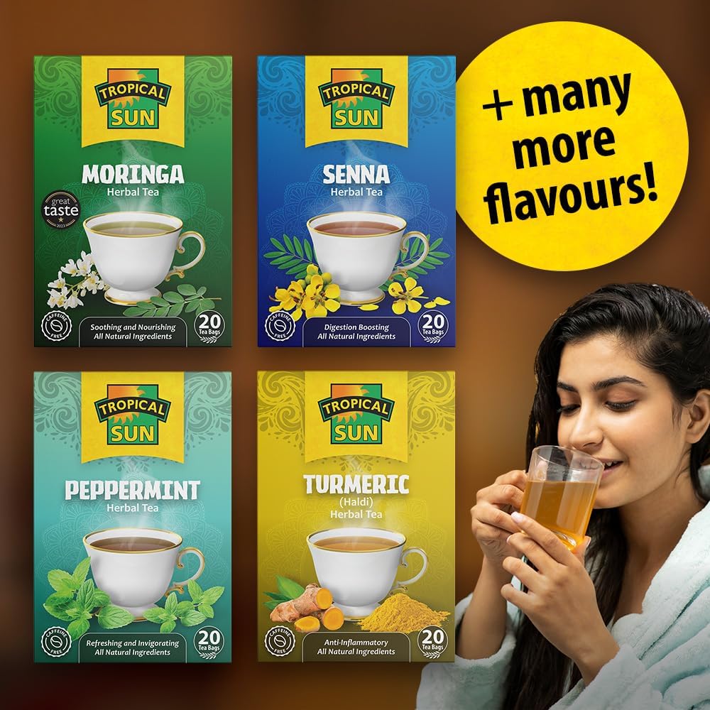 Tropical Sun Senna 20 Teebeutel, koffeinfrei mit natürlichen Zutaten 5