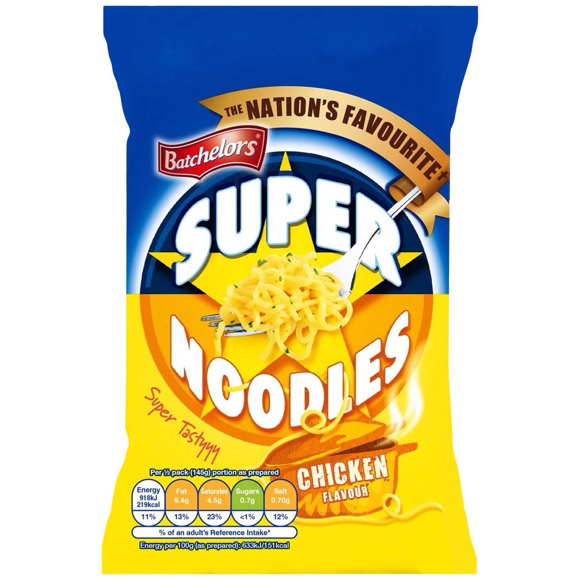 Batchelors Super Noodles Tasty Chicken Flavour - Instant Snack, 8 Pack 6