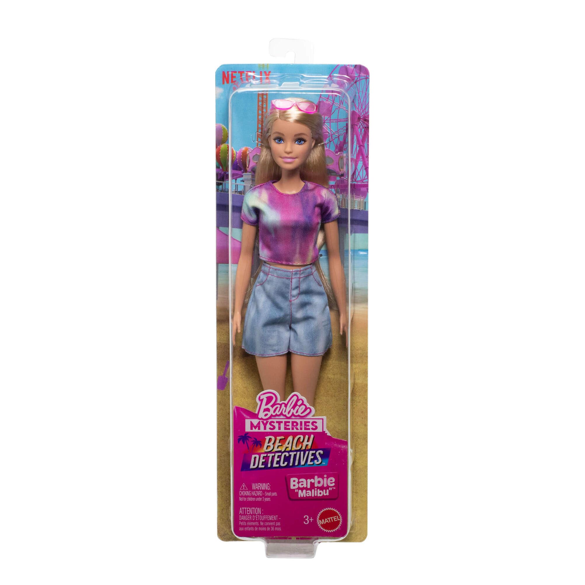 Barbie Mysteries: Beach Detectives Barbie 'Malibu' Fashion Doll - Casual Tie-Dye Style 4