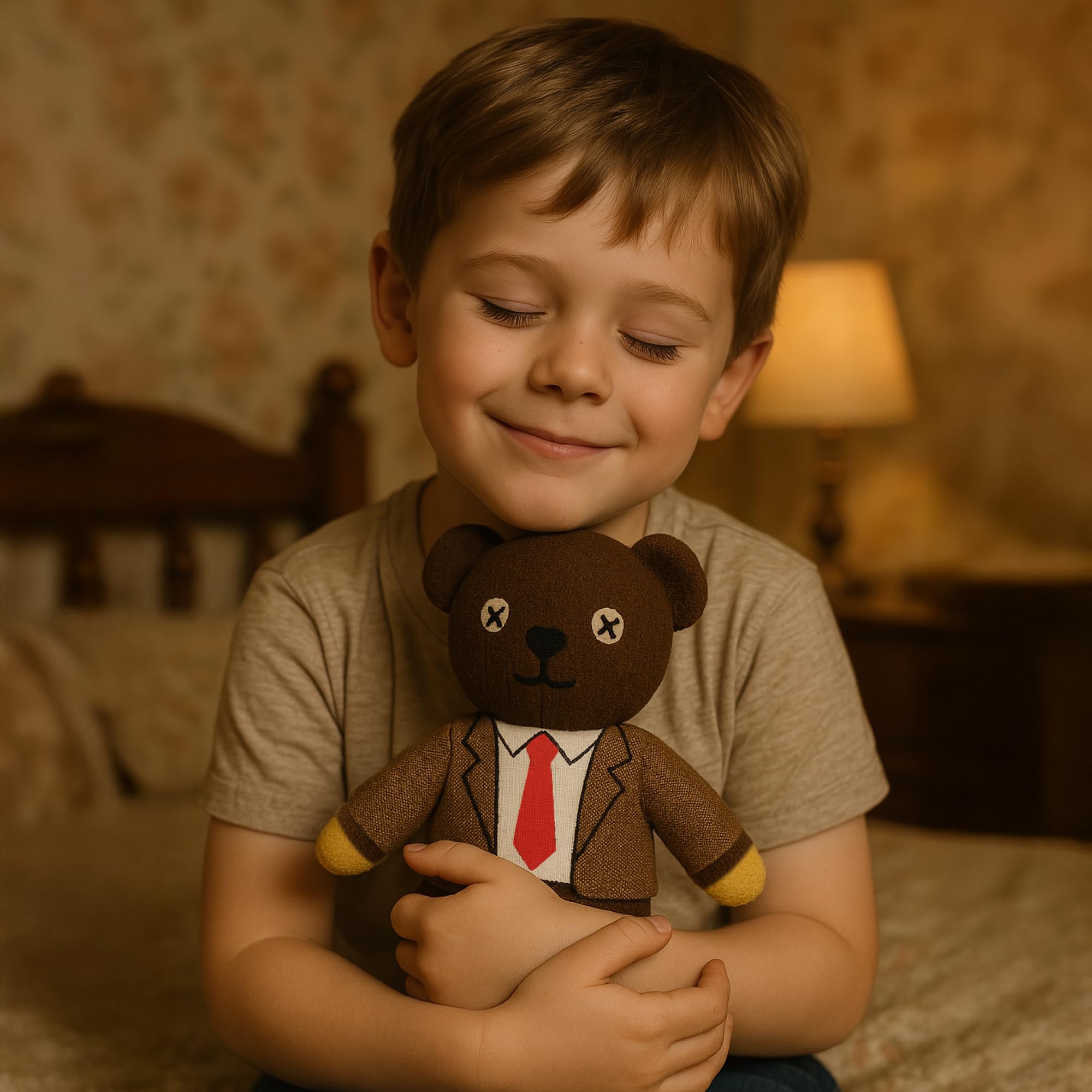 TY Mr. Bean Teddy Bear in Shirt & Tie - Soft Plush Toy Collectible 3