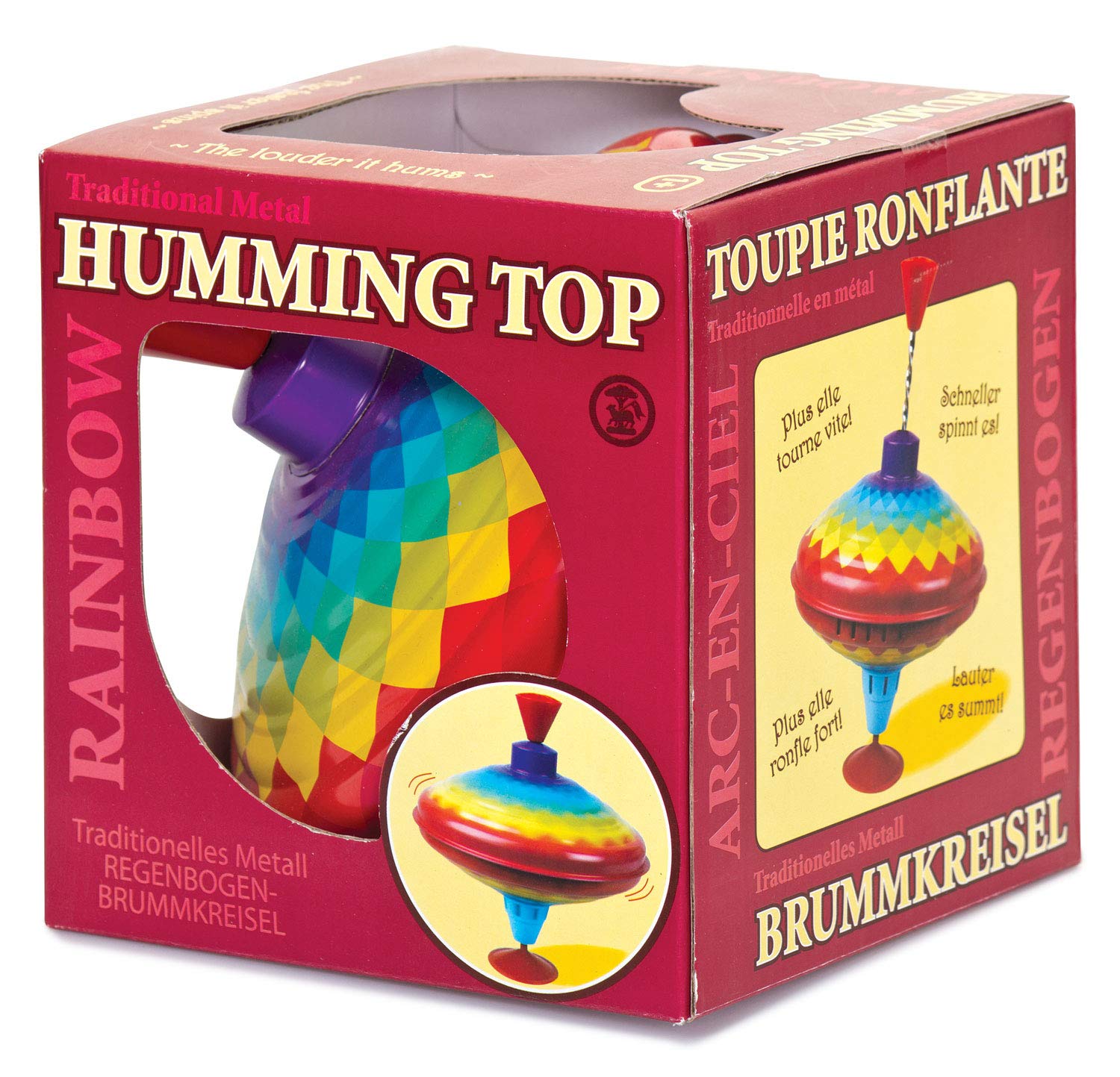 Tobar Rainbow Humming Top - Traditional Spinning Toy for Kids 12 Months & Up 4