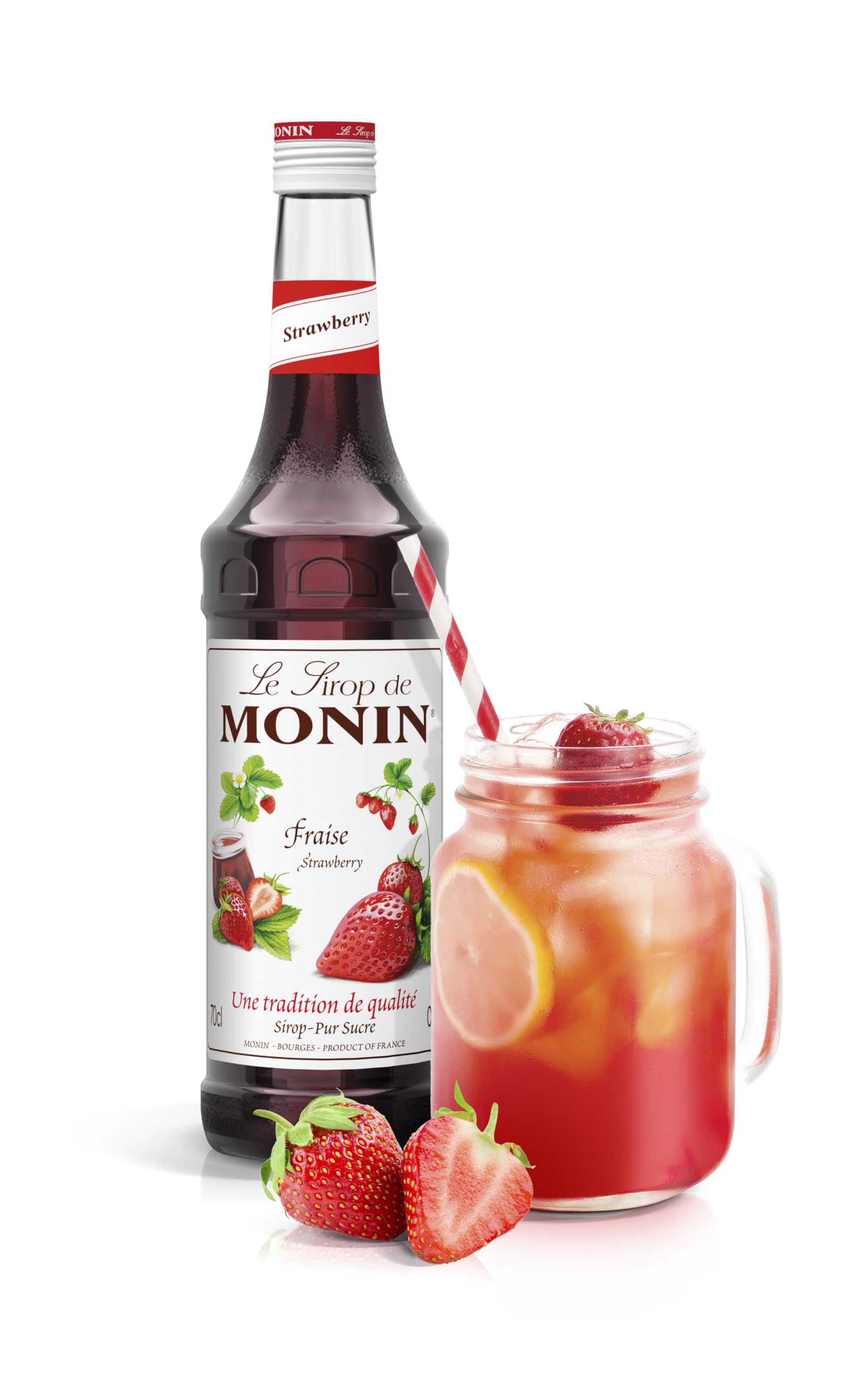 Monin Erdbeersirup 1L – Premium-Getränkesirup für Cocktails, Mocktails und Milchshakes 7
