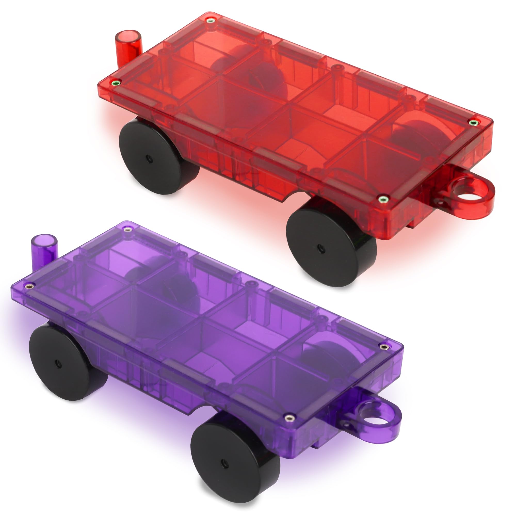 Playmags 3D Magnetic Blocks - 2-Piece Magnetic Car Set for Kids 9