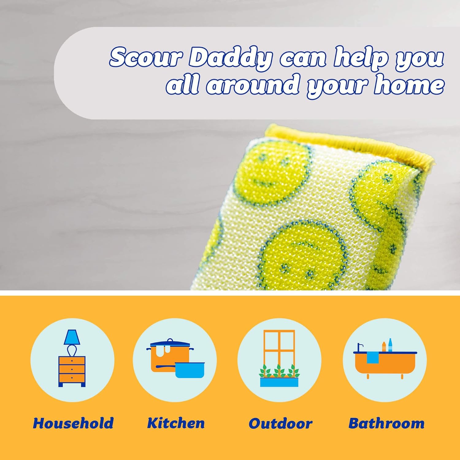 Scrub Daddy - Scour Daddy XL ArmorTec Mesh Scouring Pad 4