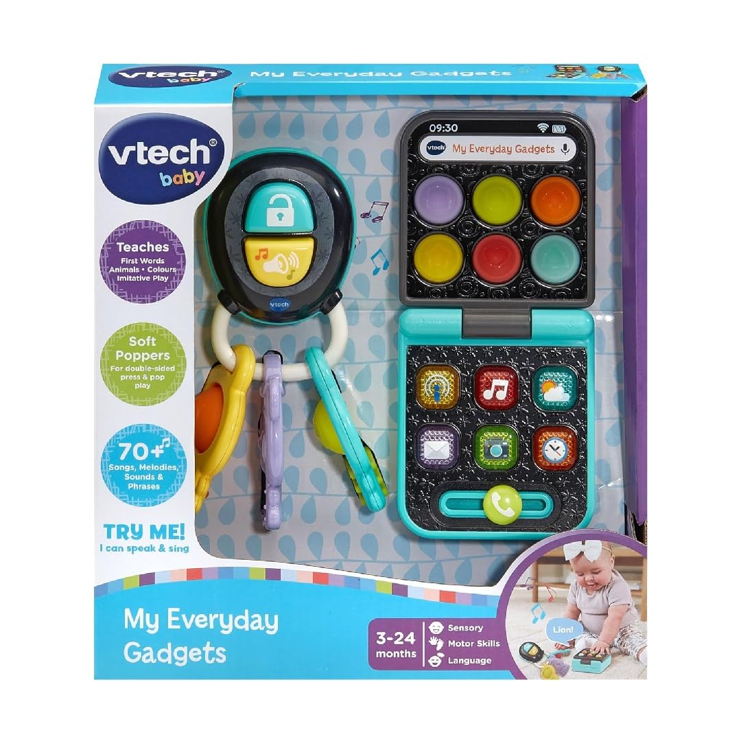 VTech Baby My Everyday Gadgets - Pretend Play Toy Keys and Phone with Lights & Sounds