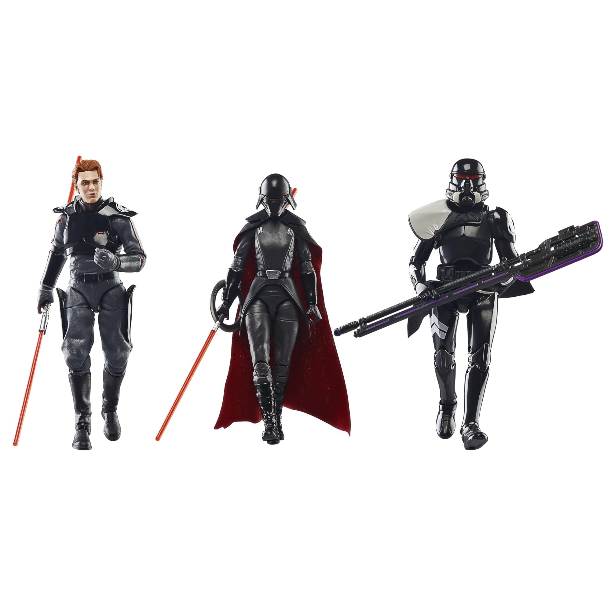 Star Wars The Black Series Second Sister, Cal Kestis, Purge Trooper Action Figures (6-inch) 1