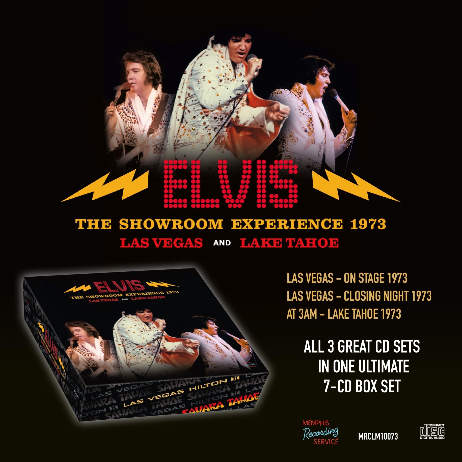 ELVIS PRESLEY - THE SHOWROOM EXPERIENCE 1973 – LAS VEGAS & LAKE TAHOE [7CD Box Set]