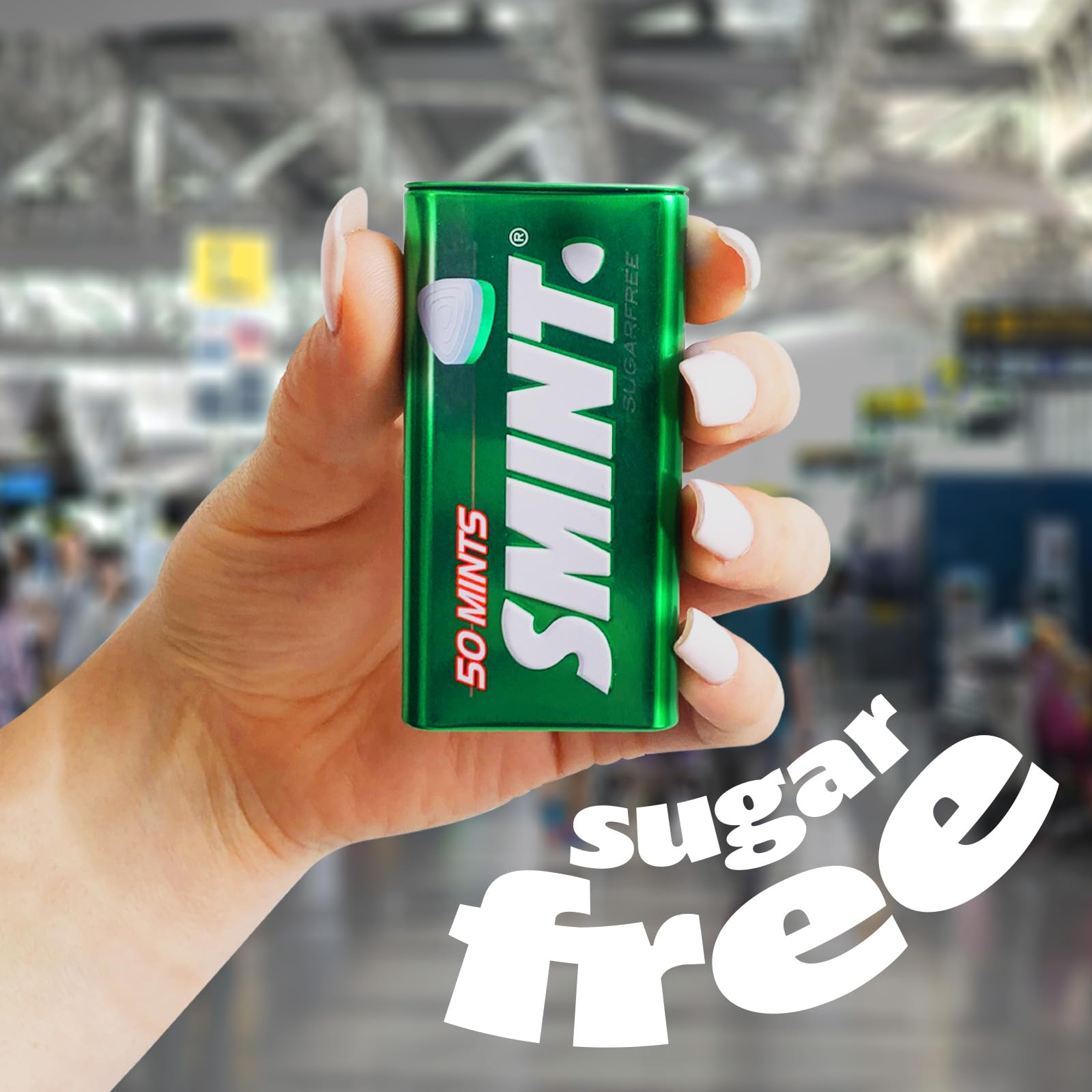 Smint - Spearmint XXL Sugar-Free Mints (Pack of 12 Tins) 6