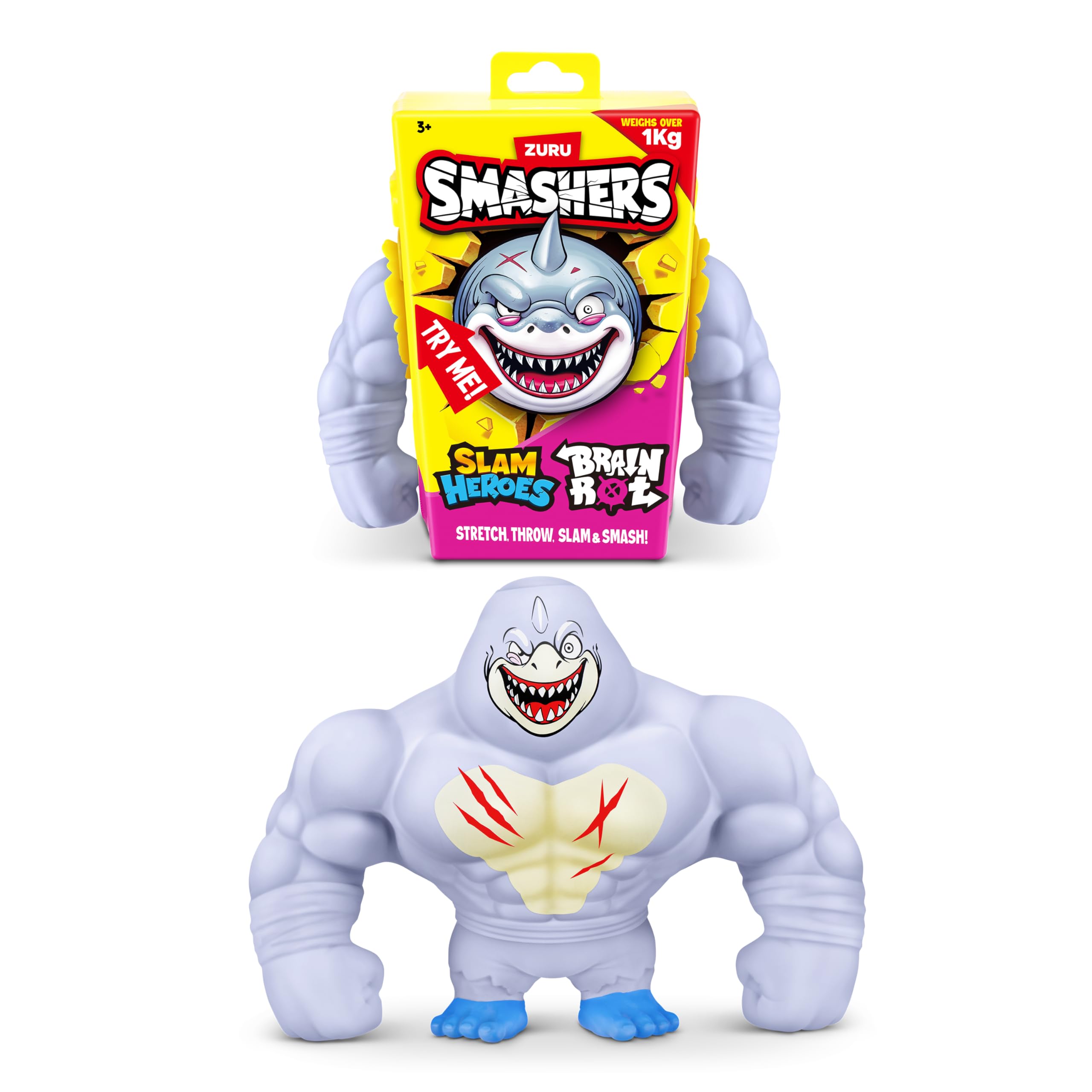 ZURU SMASHERS SLAM Heroes Action Figure - Super Stretch & Slam Play, Italian Brain Rot Theme