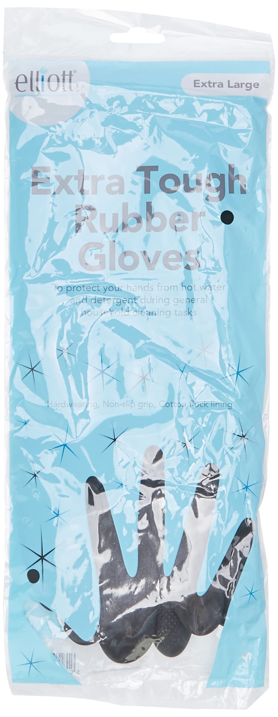 Elliott - Extra Large Extra Tough Rubber Gloves, Black 4