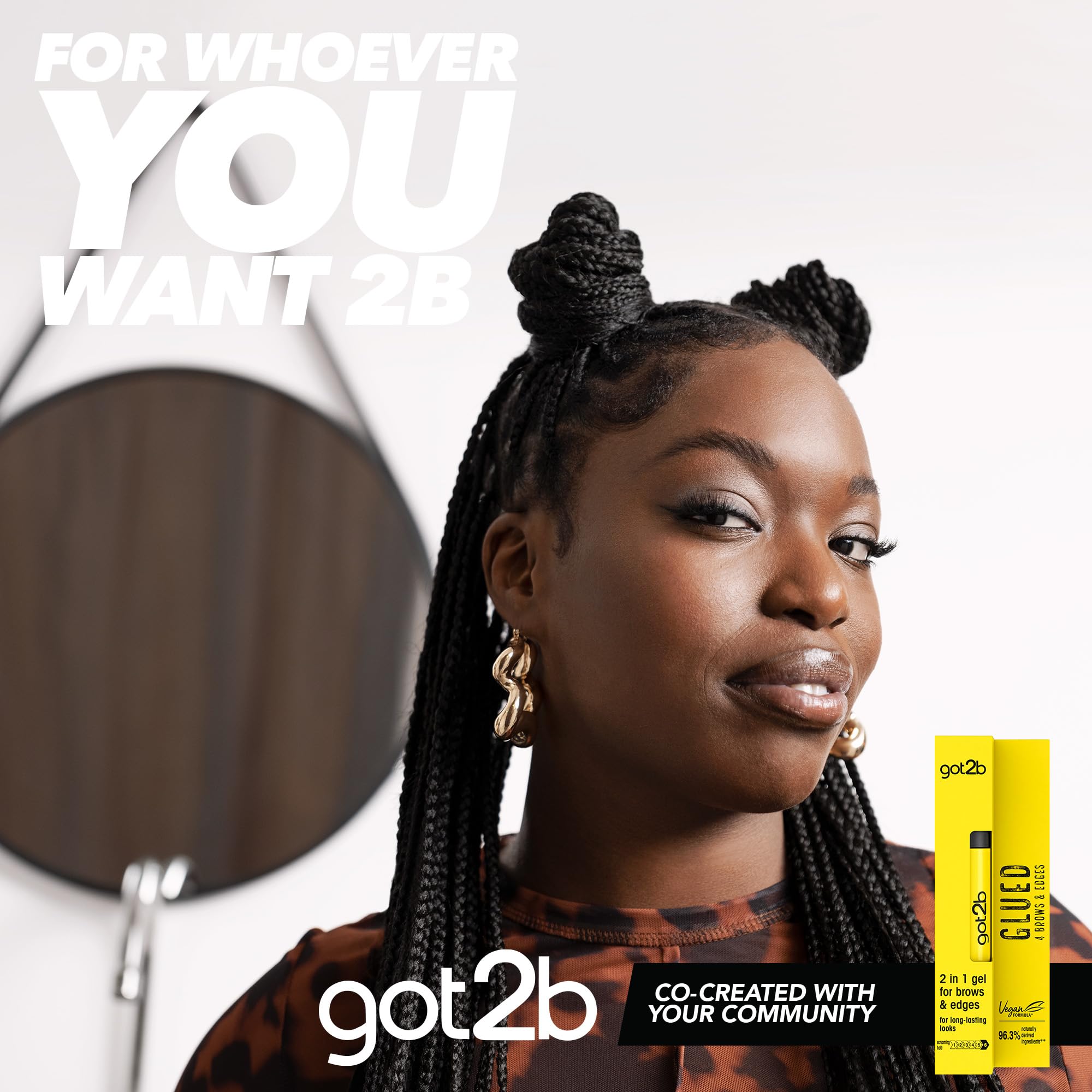 Got2B Glued 4 Brows & Edges Clear 2-in-1 Gel (16 ml) - Screaming Hold Vegan Brow & Edge Styler 6