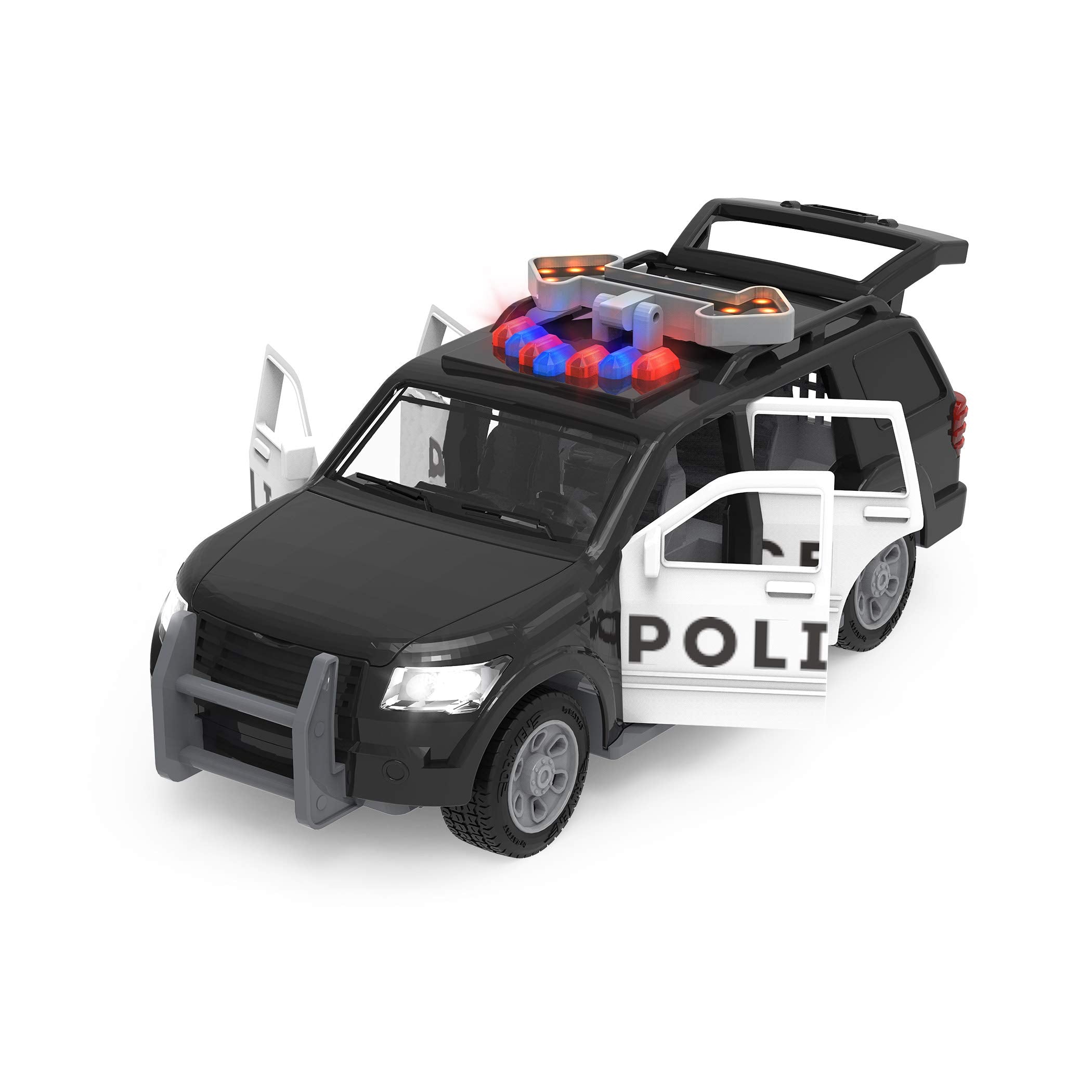 DRIVEN by Battat Micro Police SUV - Toy Car with Lights, Sound & Moving Parts