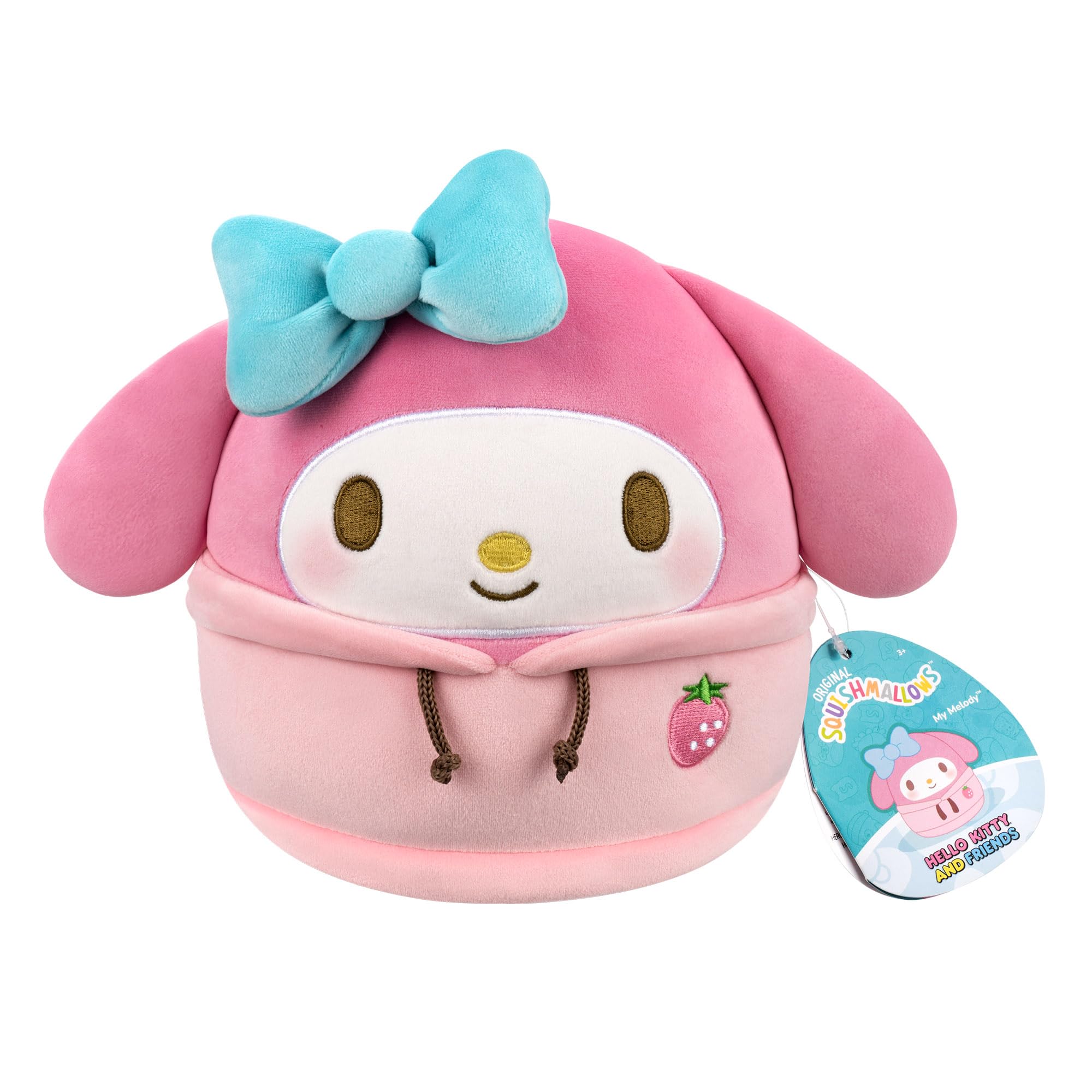 Squishmallows Dabodabo Hoodie My Melody 8-Inch Plush - Sanrio x Squishmallows Collaboration 8