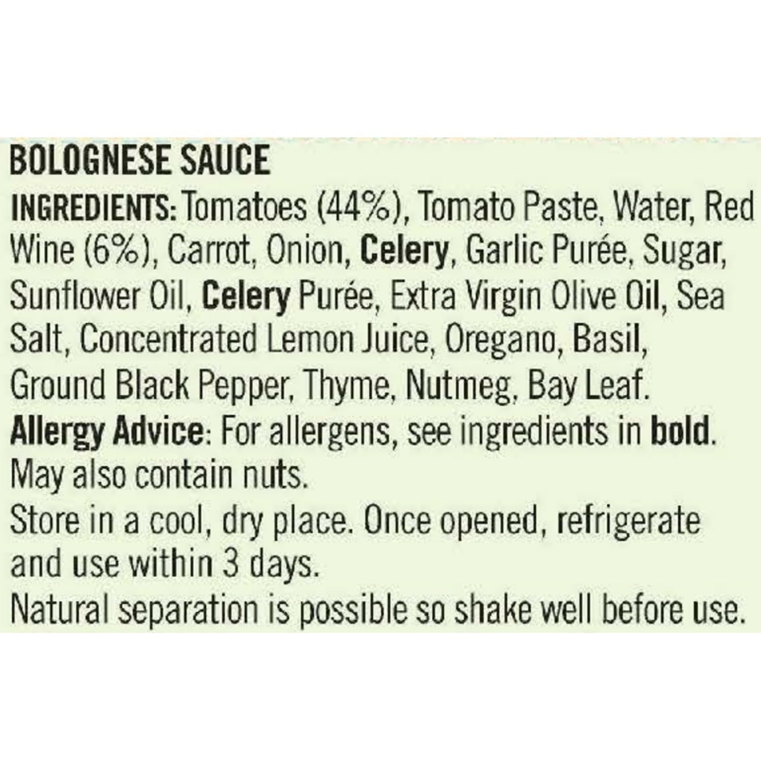 Loyd Grossman Italian Bolognese Original Sauce – Made With Italian Tomatoes, 350g 5