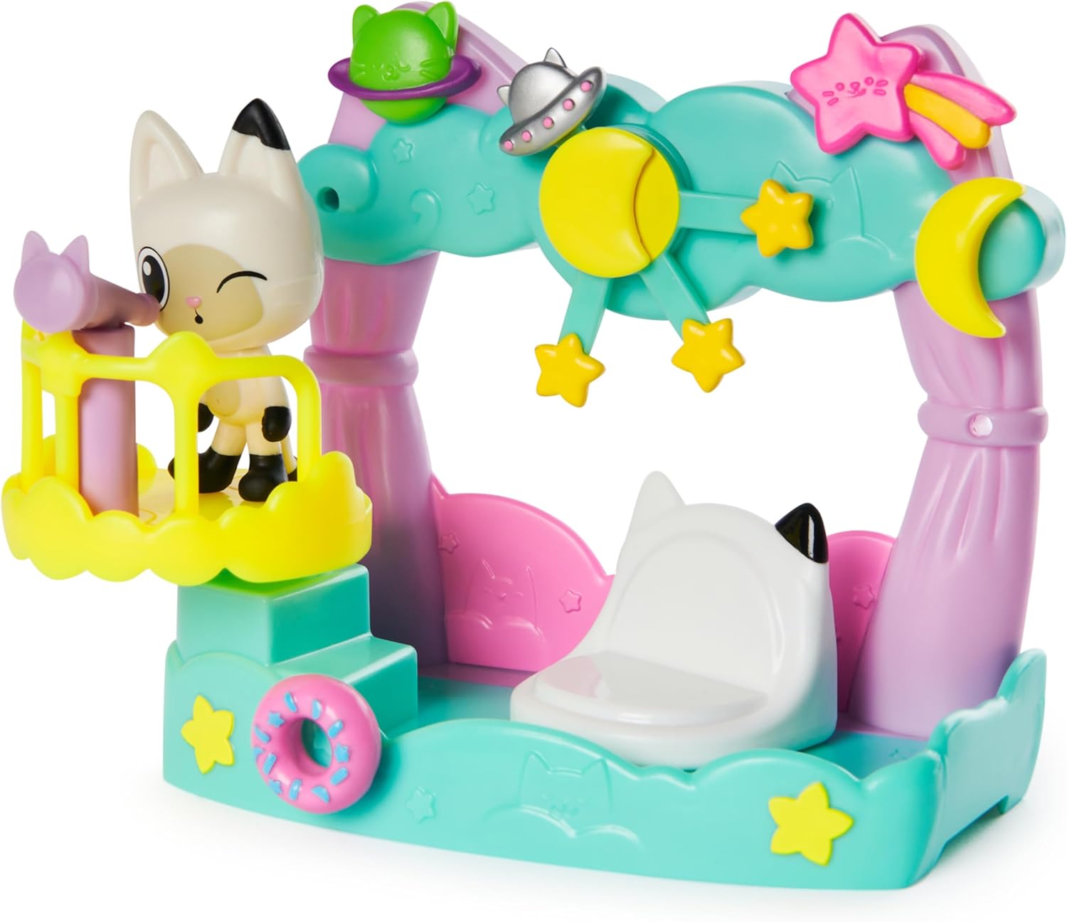 Pandy Paws Dreamy Balcony Playset - 8-Piece Dollhouse Toy with Figure & Accessories 3