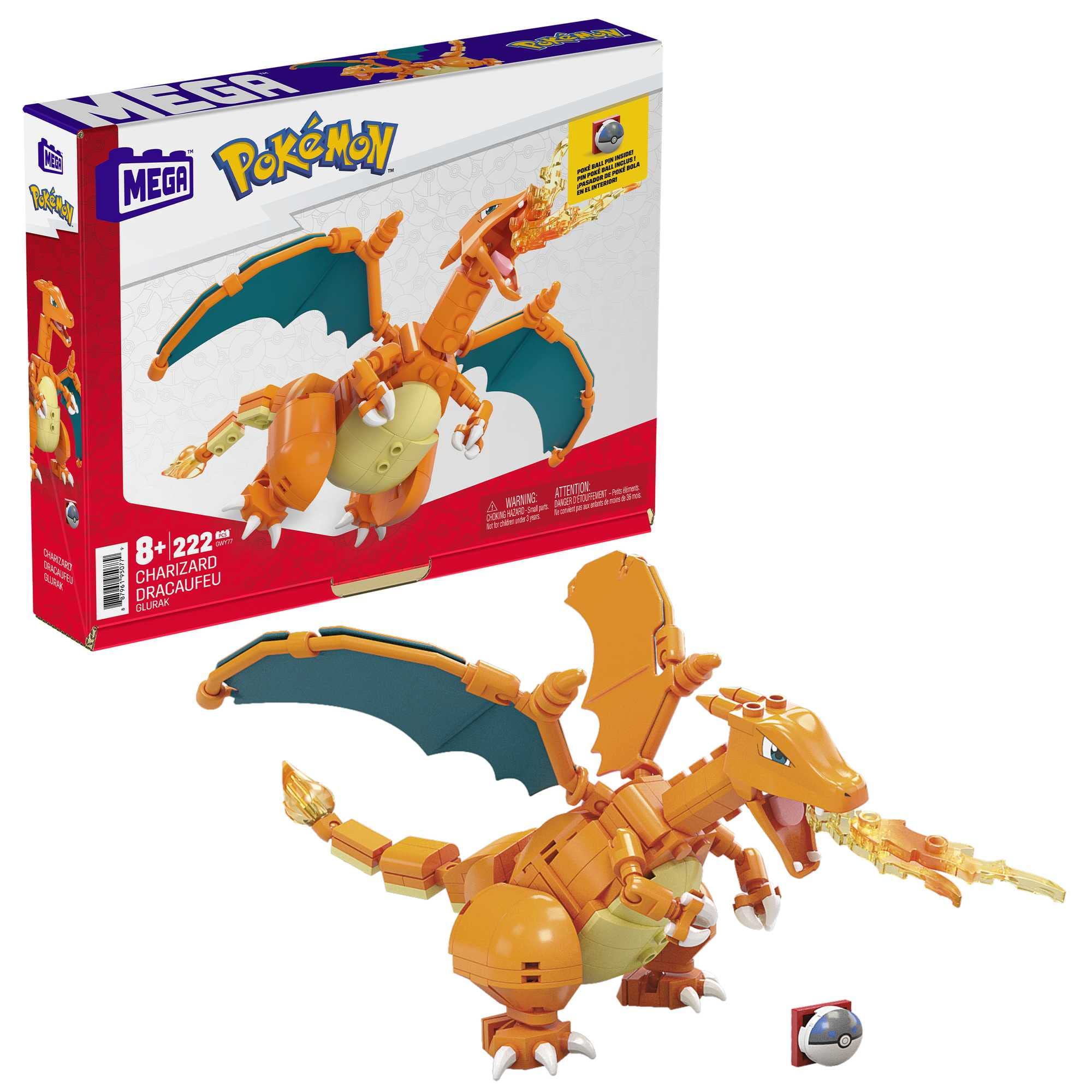 Mega Construx Pokémon Charizard - Buildable & Poseable Action Figure for Ages 6+ 10