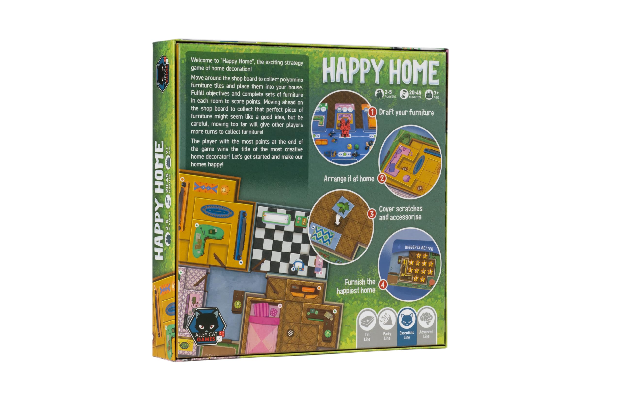 Alley Cat Games Happy Home Strategy Home Decoration Polyomino Game 8