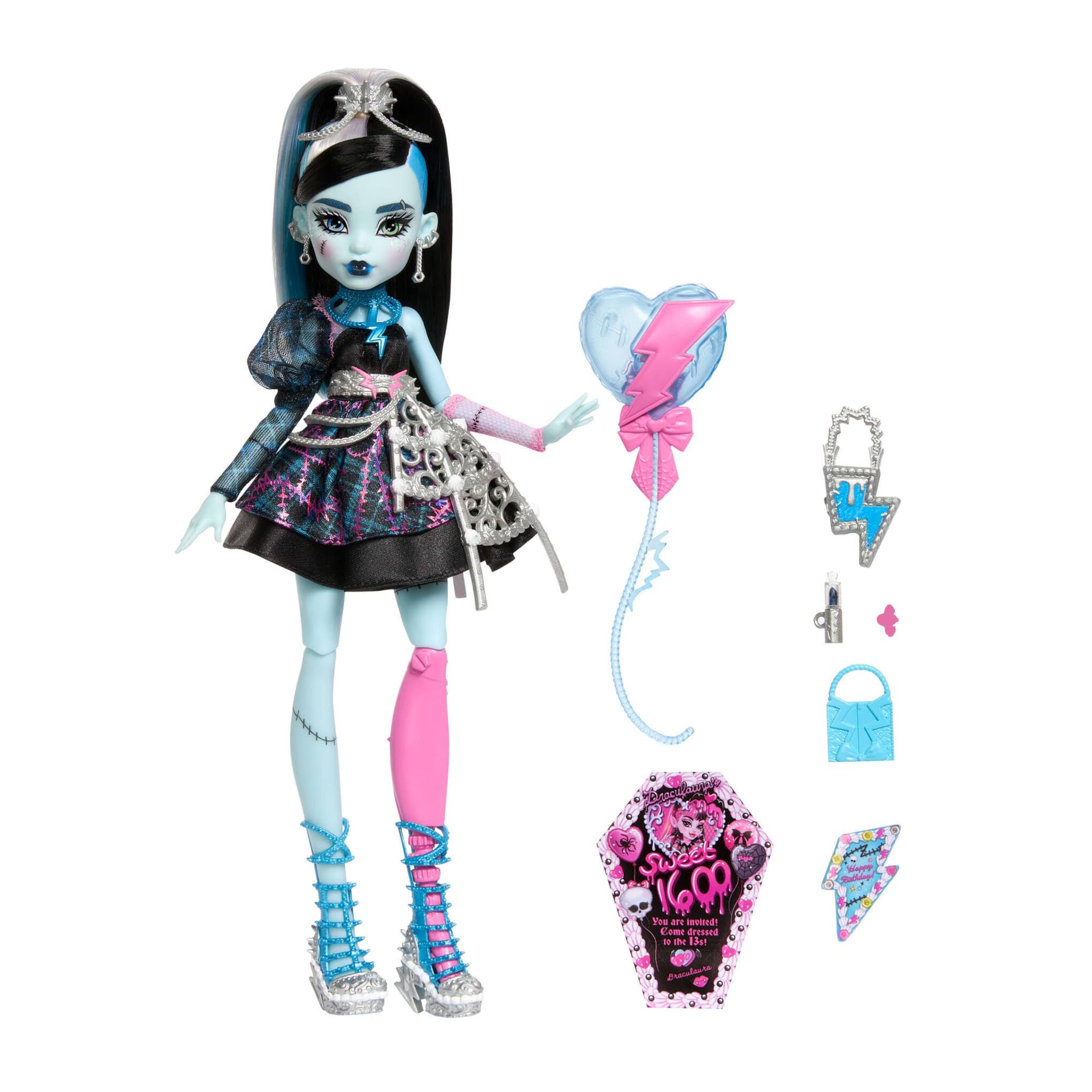 Monster High Frankie Stein Doll - Scary Sweet Birthday Edition | 11.4173 in | Ages 4+ 4