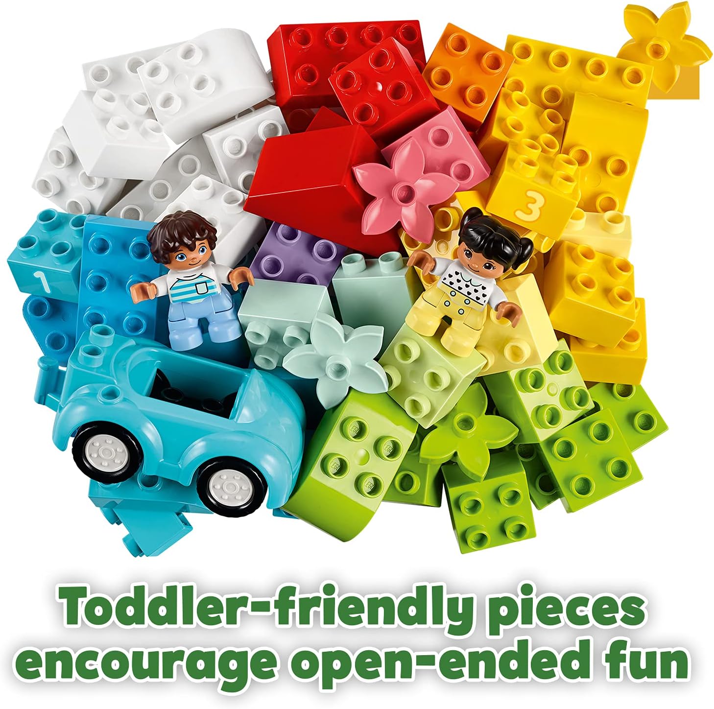 LEGO DUPLO Classic Brick Box 10913 - Educational Building Set for Toddlers 18 Months+ 18