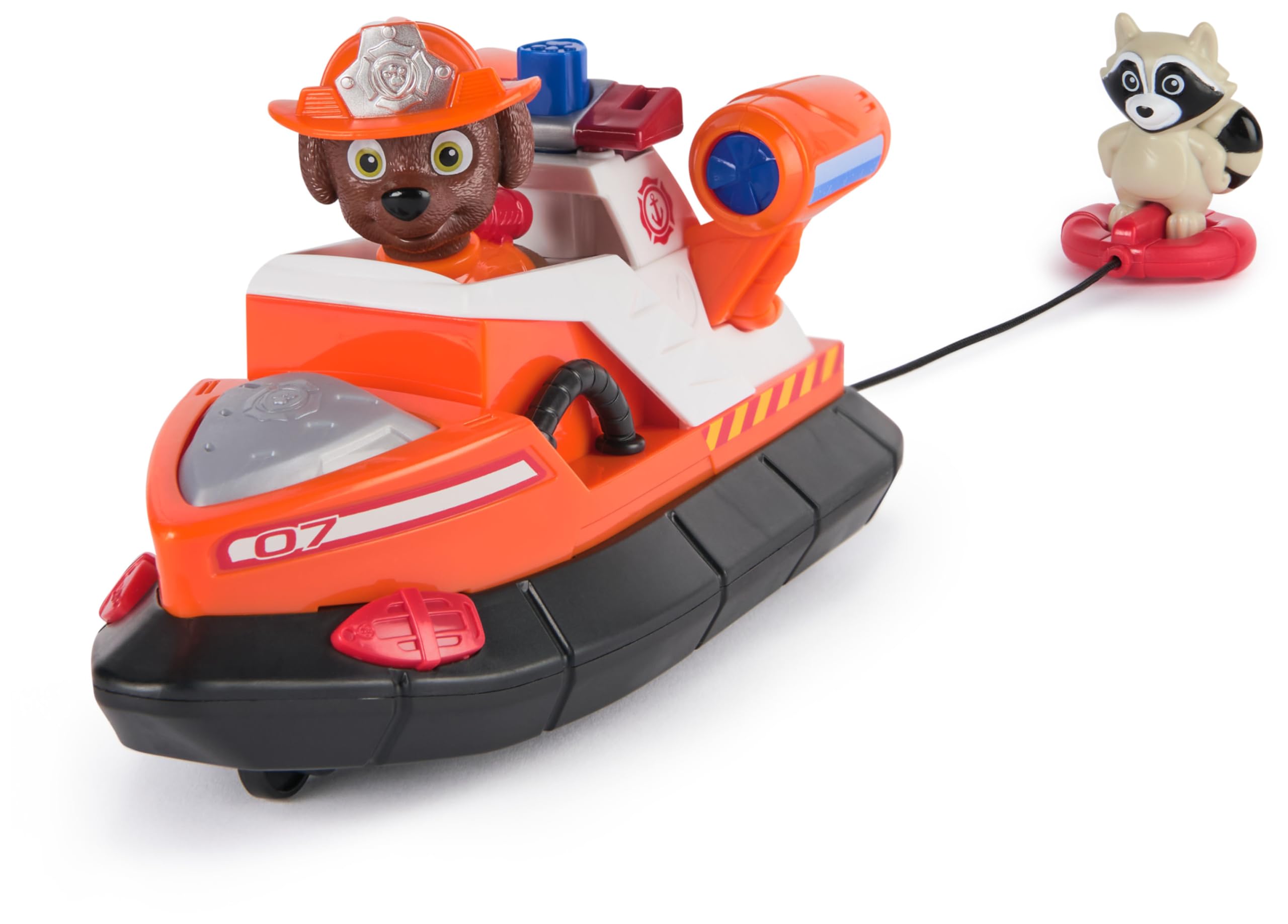 Paw Patrol Zuma Rescue Fire Boat with Action Figure & Launching Lifesaver - Kids Toy Playset for Ages 3 and Up