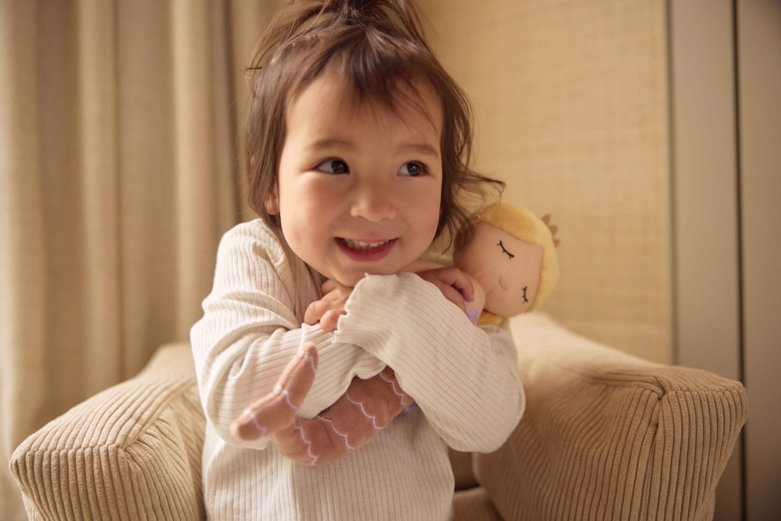 Jollein Mermaid Ella Rag Doll - Soft Plush Doll with Shimmering Crown & Mermaid Fin 6