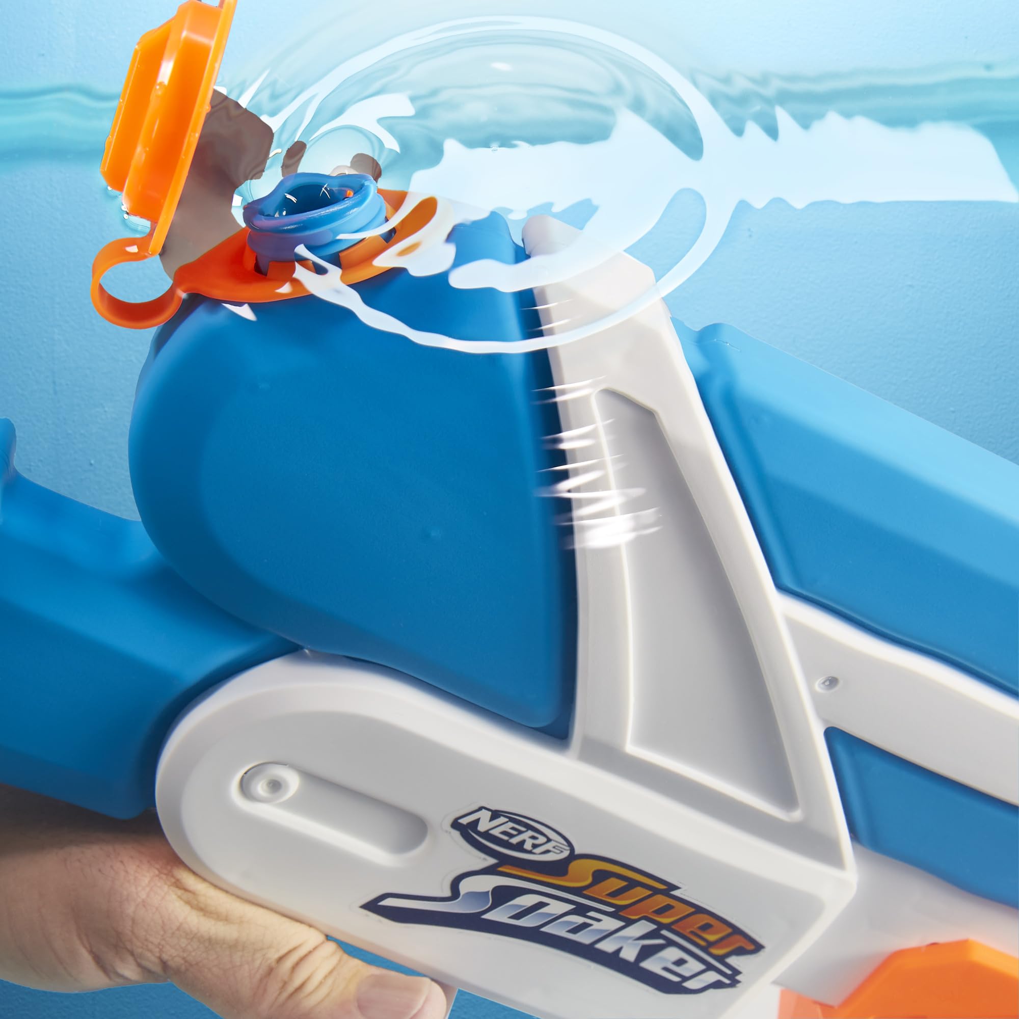 Nerf Super Soaker Twister Water Blaster - 2 Twisting Streams, 37 fl. oz. Tank 7