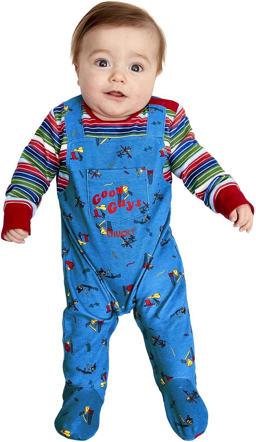 Smiffys Chucky Baby Costume - All-in-One Halloween Outfit for Infants