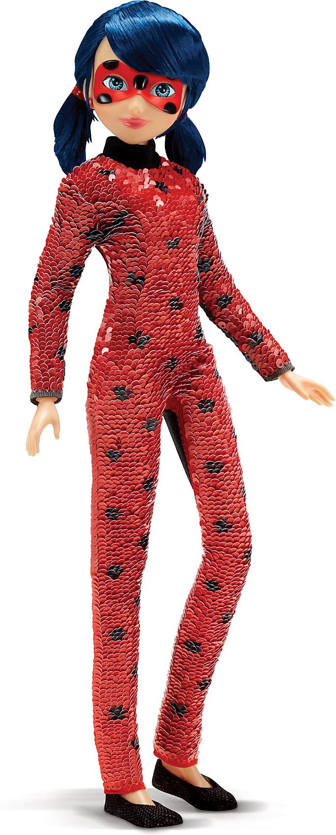Bandai Ladybug Costume - 26cm Reversible Sequin Doll with Mask 3