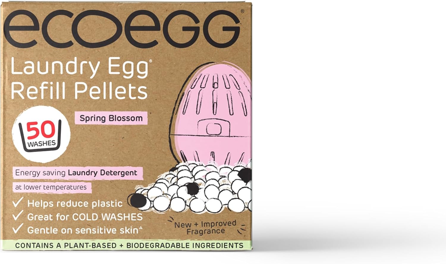 Ecoegg - Laundry Egg Refill Pellets Detergent & Fabric Softener Replacement
