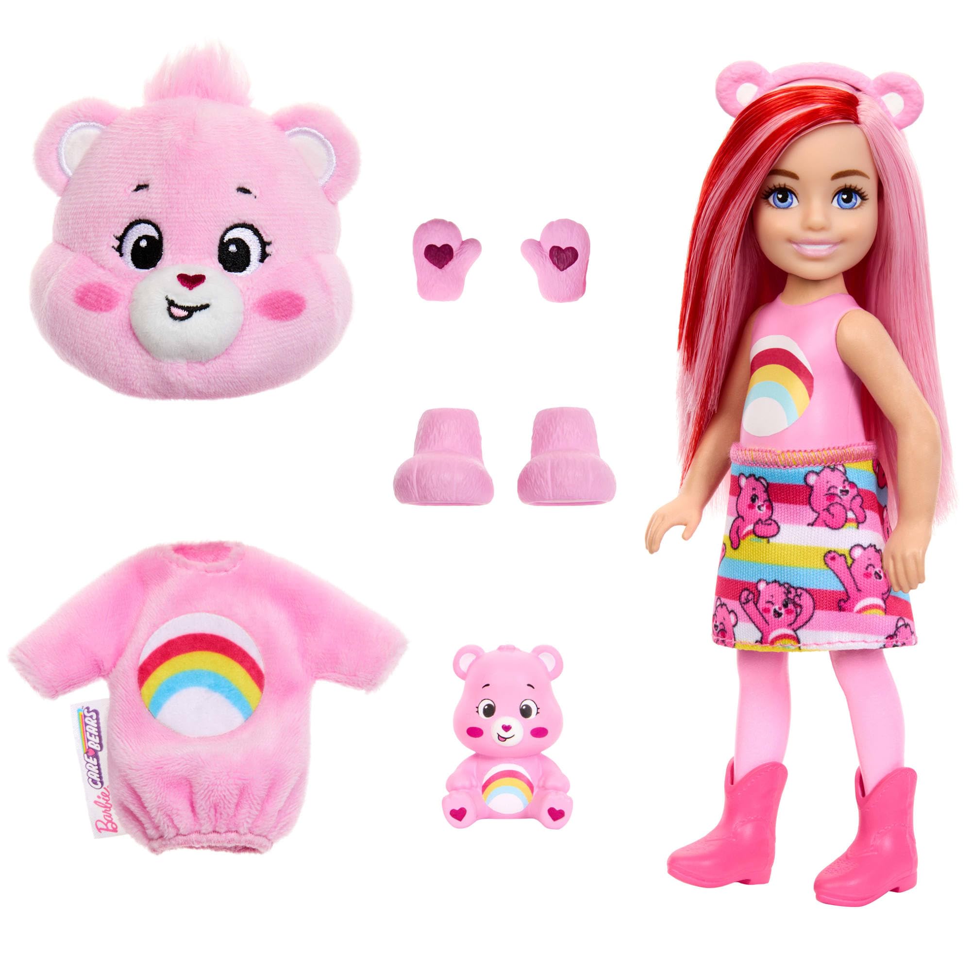 Barbie Cutie Reveal Chelsea Doll & Accessories - Care Bears Series, 6-Surprise Unboxing Fun for Kids 7