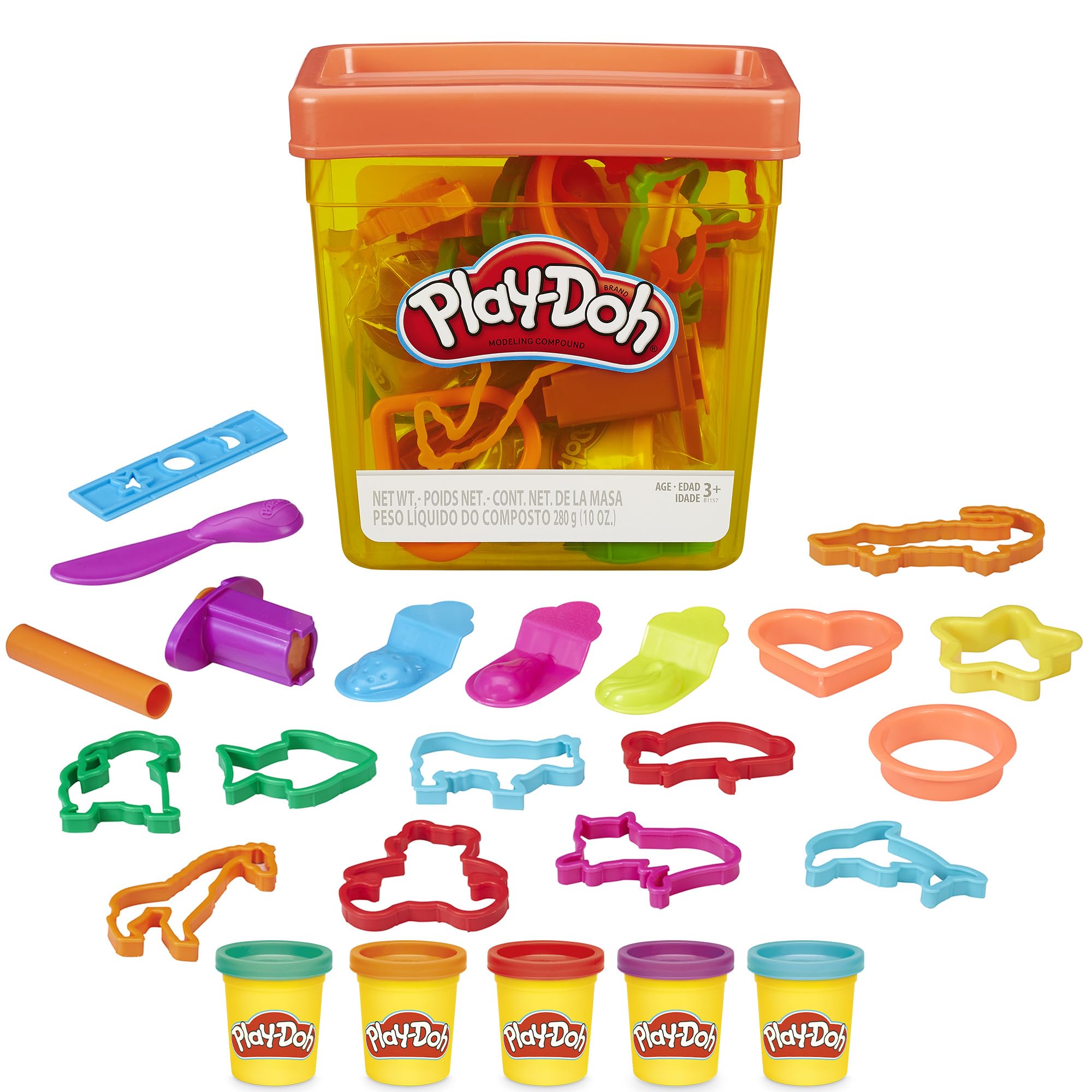 Hasbro Play-Doh Fun Tub - 5 Colors & 20 Tools for Creative Play 9