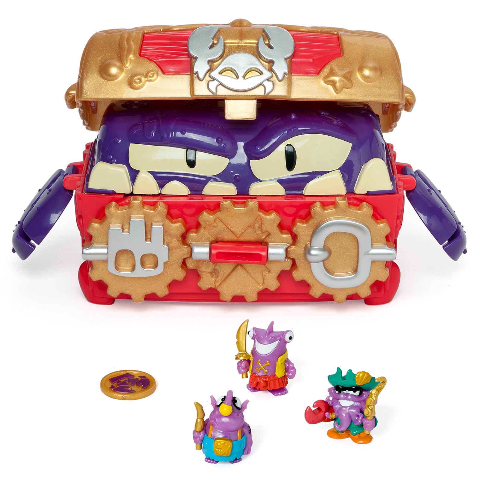 PIRATIX Monster Treasure Chest Playset - Puzzle Adventure with 3 Piratix Figures 5