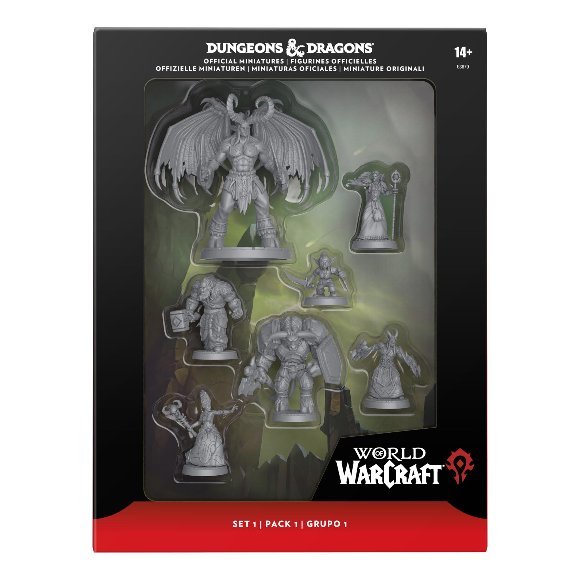 Dungeons & Dragons x World of Warcraft Official Miniatures Set 1 [Tabletop Gaming] - 7 Figures | 2.8 cm Scale | Ages 14+ 2
