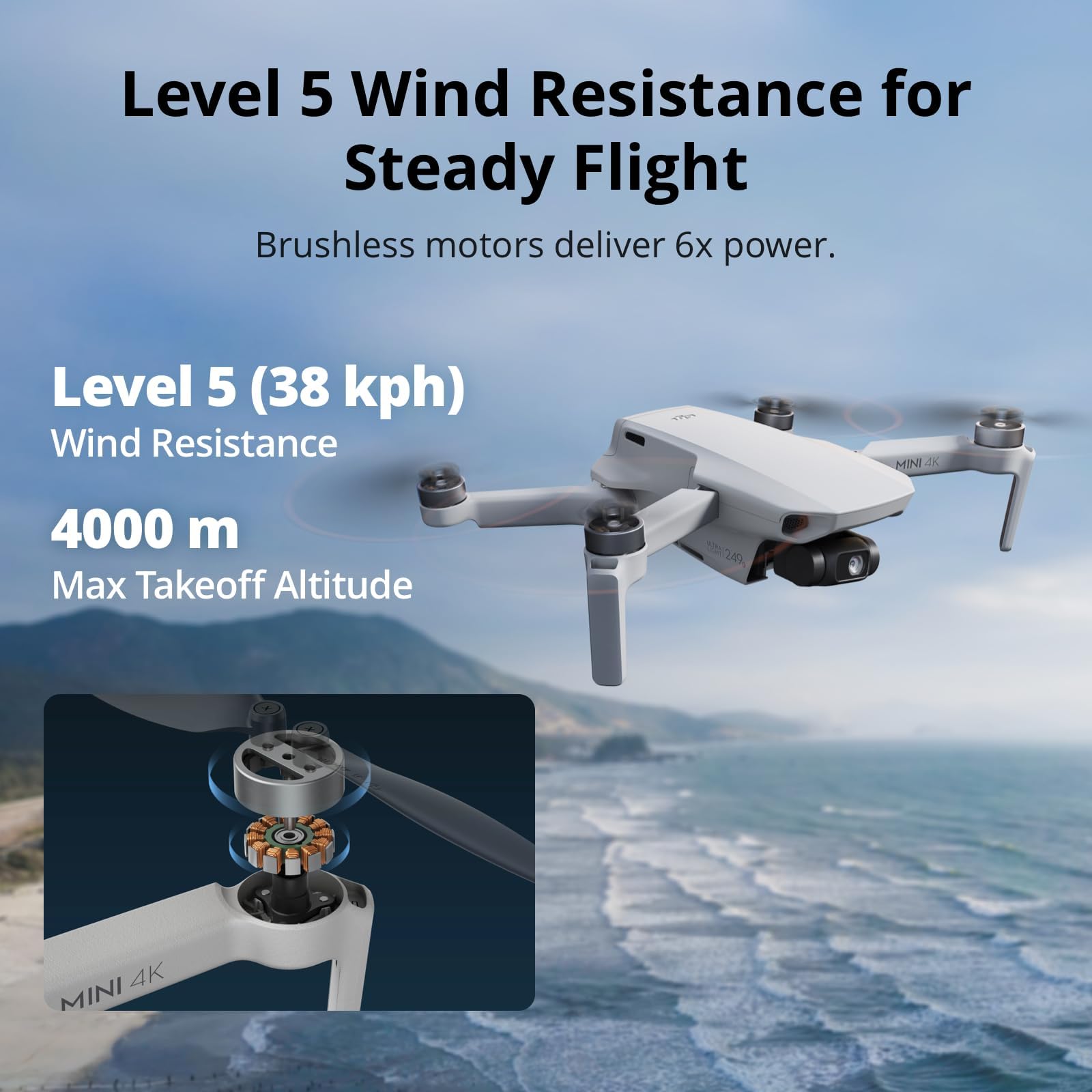 DJI Mini 4K Fly More Combo Drone with 4K UHD Camera, 3 Batteries, Charging Hub & Shoulder Bag - Grey 8