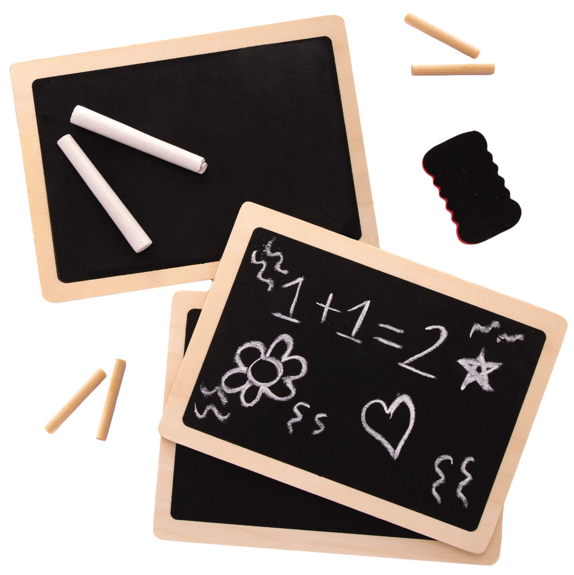Baker Ross AW954 Wooden Chalkboards for Arts and Crafts | Pack of 4 | 17.5 x 13 cm 2