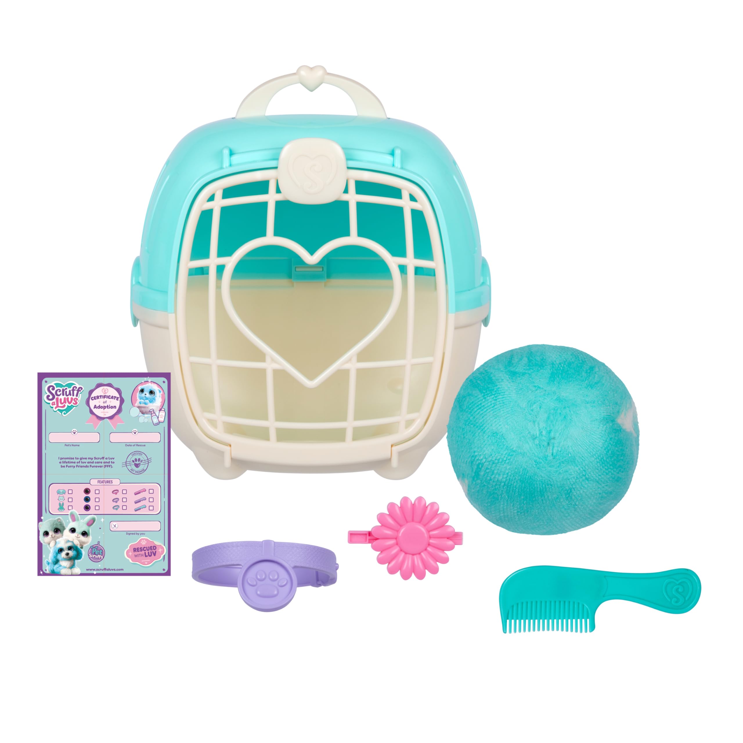 Scruff-a-Luvs Pet Scruffs Blue - Wash & Reveal Mystery Plush Toy, 7.5" Tall