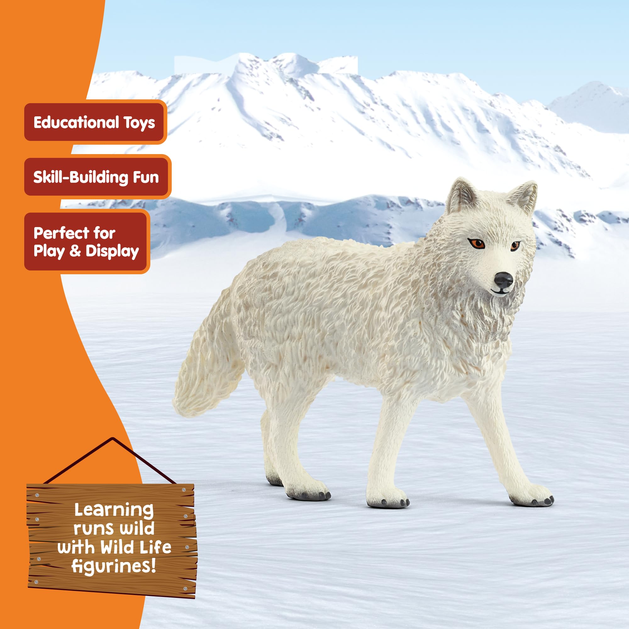 Schleich 14880 Arctic Wolf Figurine - Realistic Animal Play Figure for Ages 3+ 10