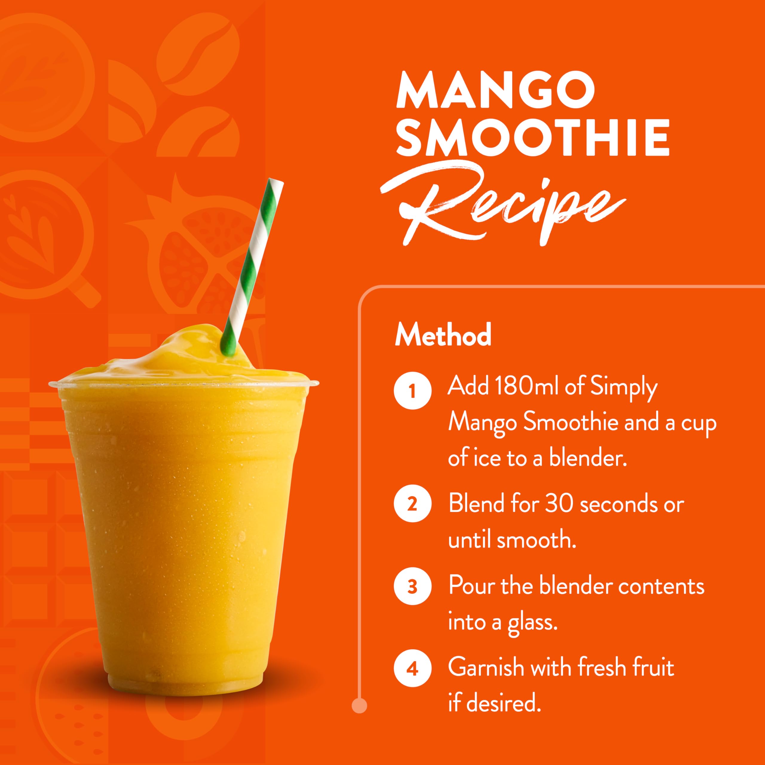 Simply - Mango Smoothie Vegan Blendable Concentrated Smoothie Mix 4