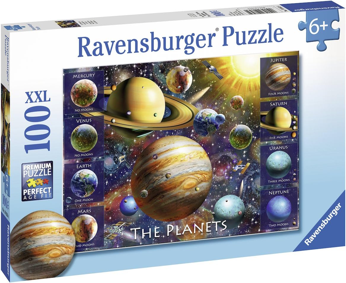 Ravensburger The Planets 100 Piece Jigsaw Puzzle - XXL Pieces for Kids 6 Years & Up 8